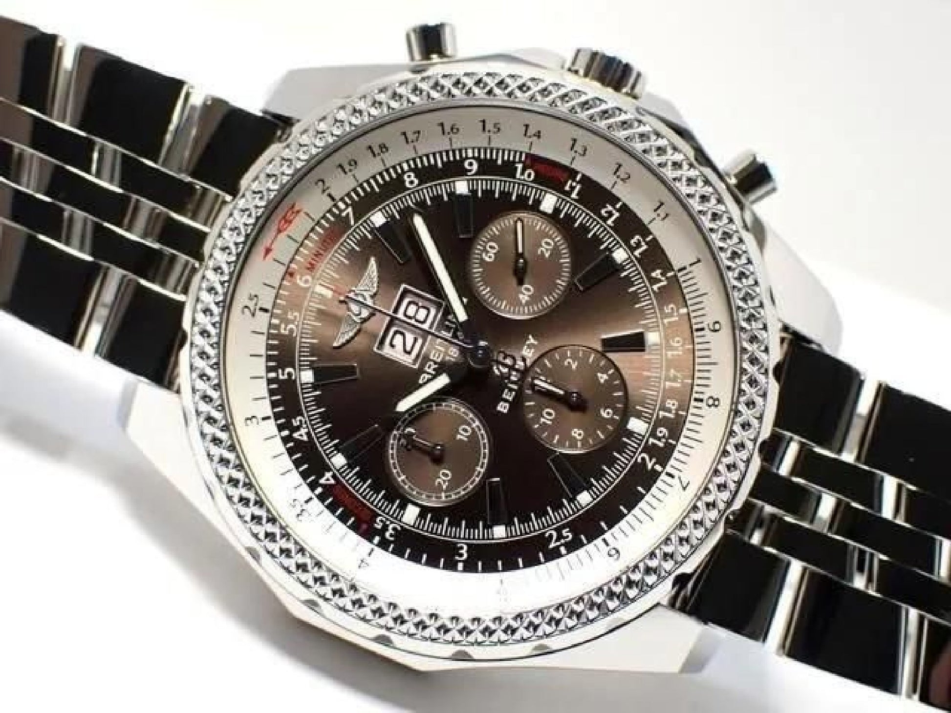 BREITLING Bentley6.75 marron Homme 191345126 hannari-shop