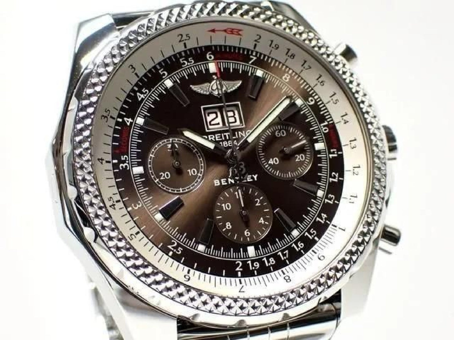 BREITLING Bentley6.75 marron Homme 191345126 hannari-shop