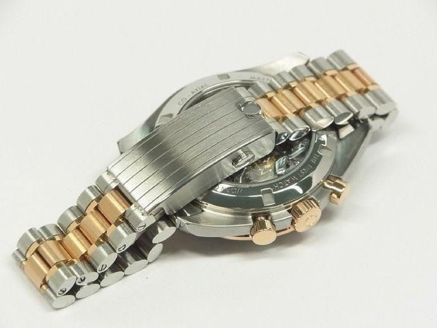OMEGA Speedmaster moon watch Professional SS x Sedna gold Bracelet & rubber Mens 191397651 hannari-shop