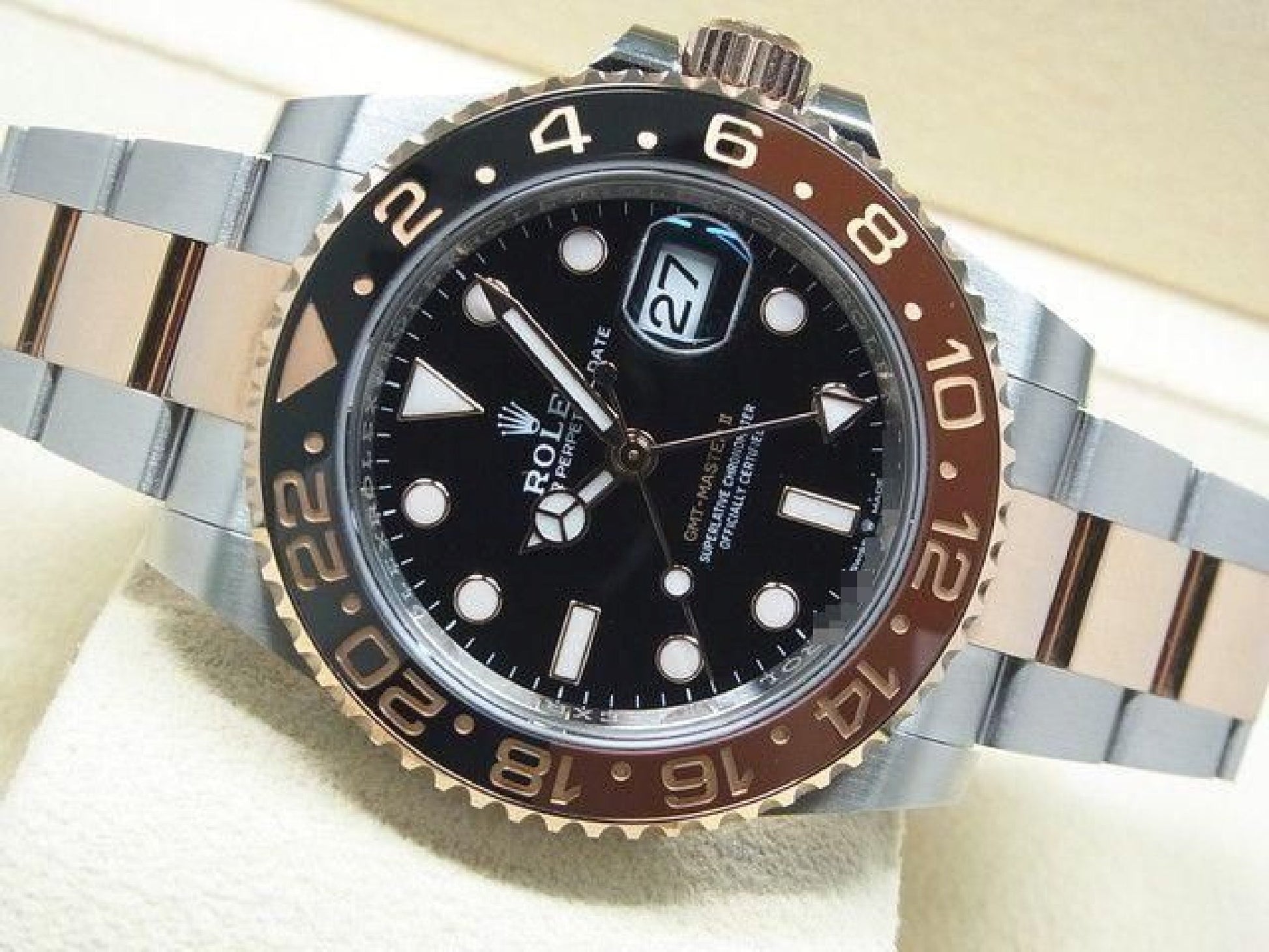 ROLEX GMT MasterII SS x Everose Gold 126711CHNR unused Mens 191418422 hannari-shop