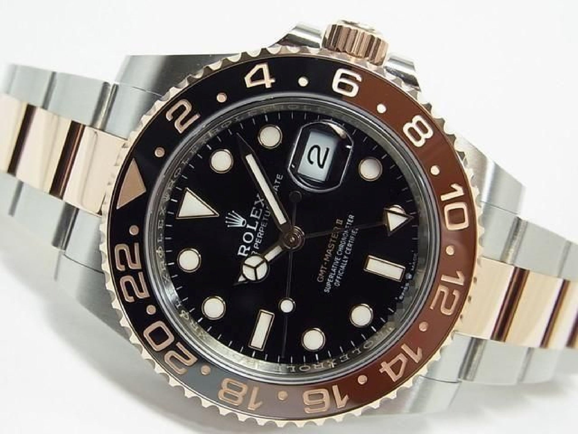 ROLEX GMT MasterII SS x Everose Gold 126711CHNR 25 købt Herre 191431369 hannari-shop