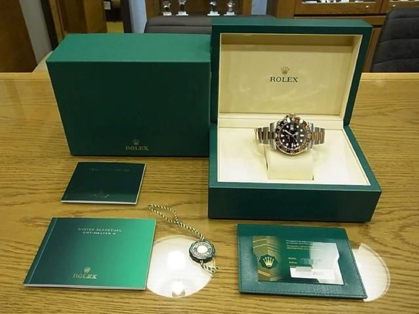 ROLEX GMT MasterII SS x Everose Gold 126711CHNR 25 købt Herre 191431369 hannari-shop