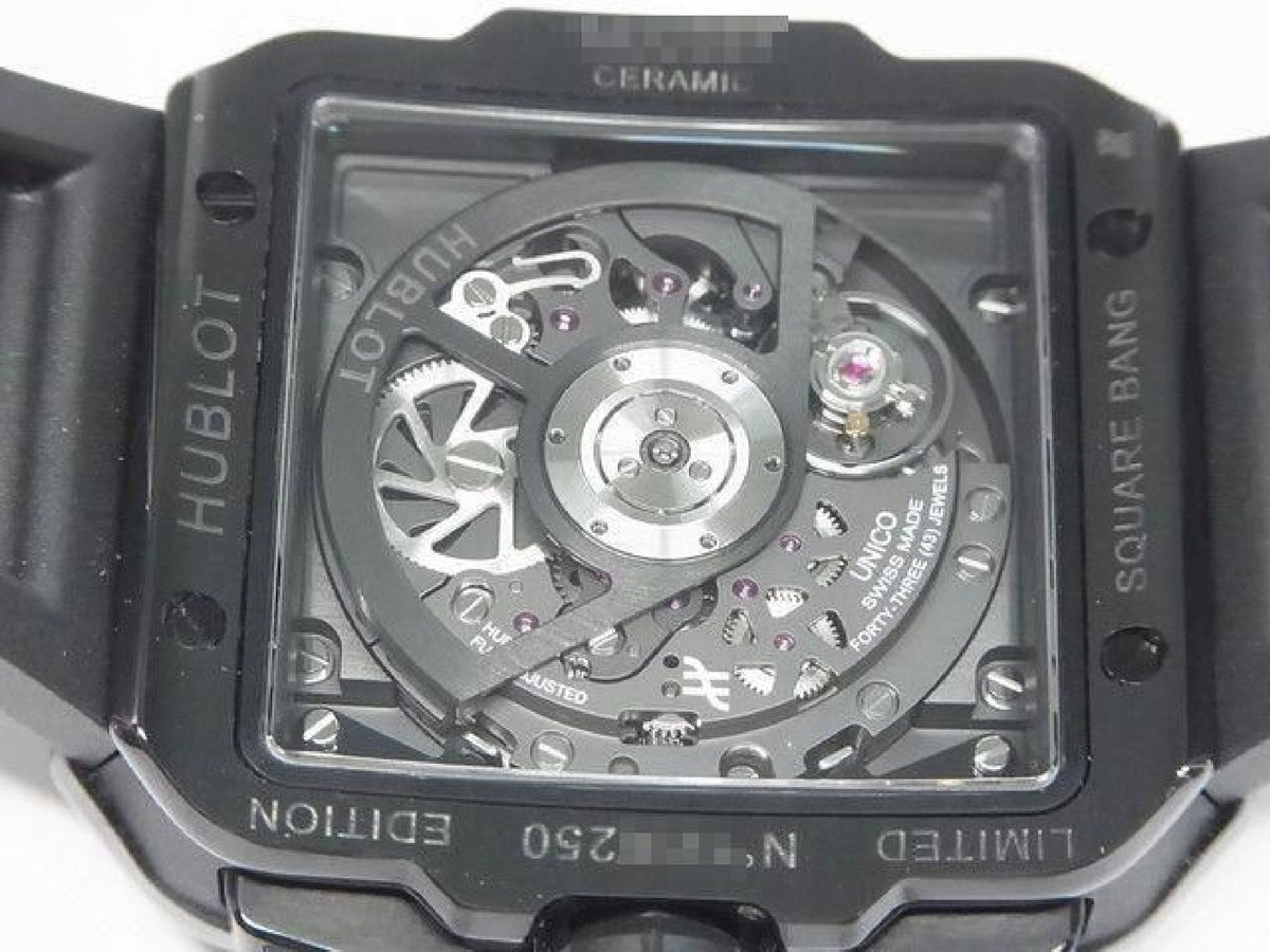 HUBLOT Square Bang Unico ganz schwarz world250 Lot Limited Herren 191479219 hannari-shop