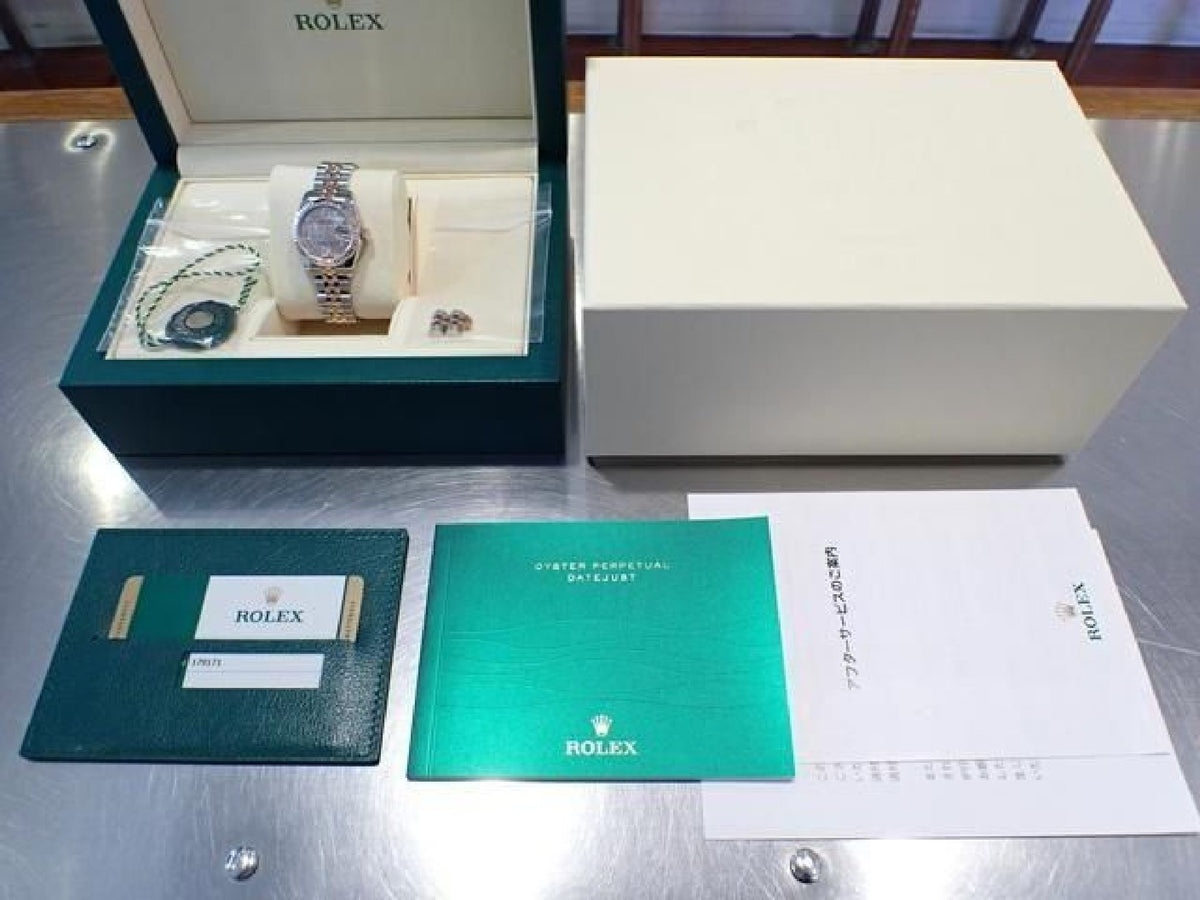 ROLEX Datejust circle Flower VI diamant PG kombination 179171NR '18 Herre 191598911 hannari-shop