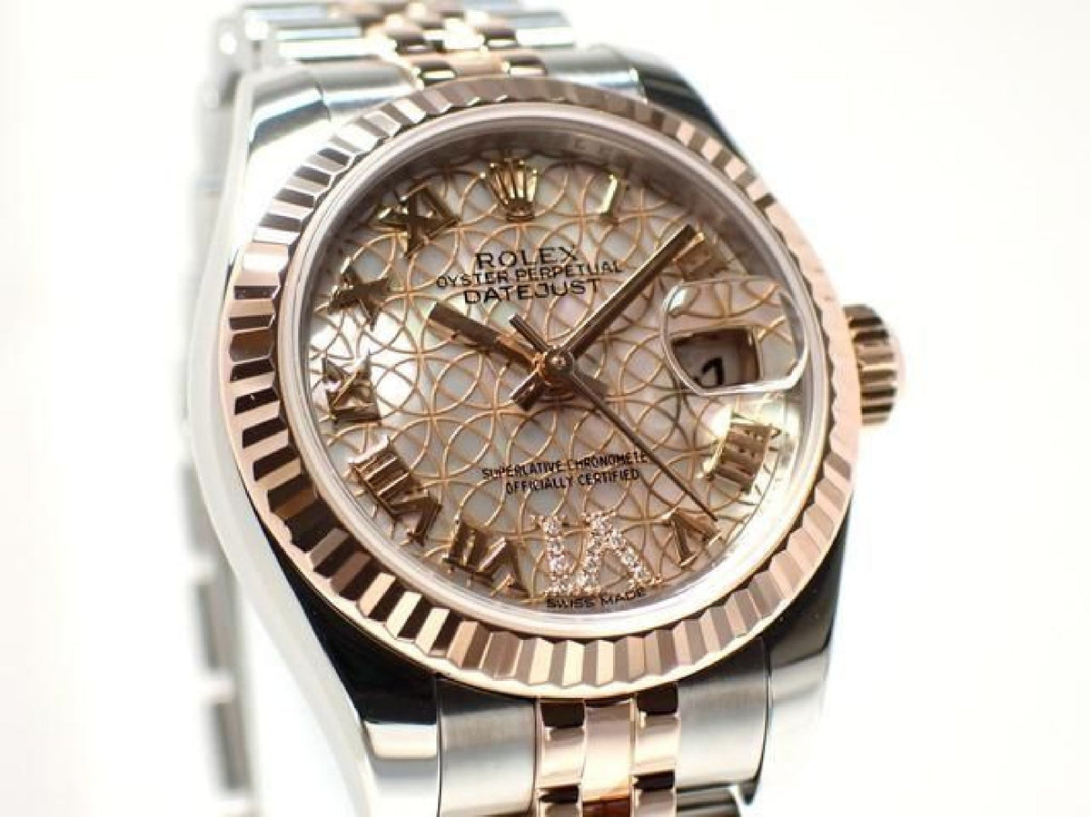 ROLEX Datejust circle Flower VI diamant PG kombination 179171NR '18 Herre 191598911 hannari-shop