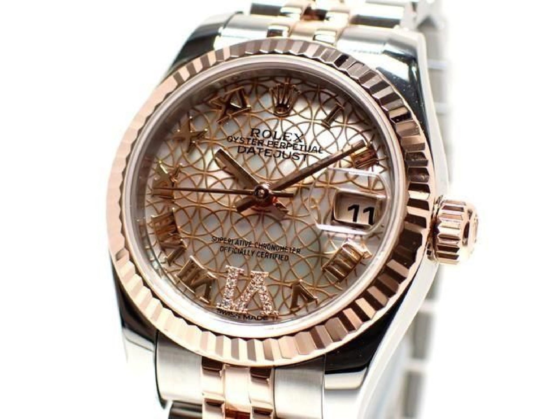 ROLEX Datejust circle Flower VI diamant PG kombination 179171NR '18 Herre 191598911 hannari-shop