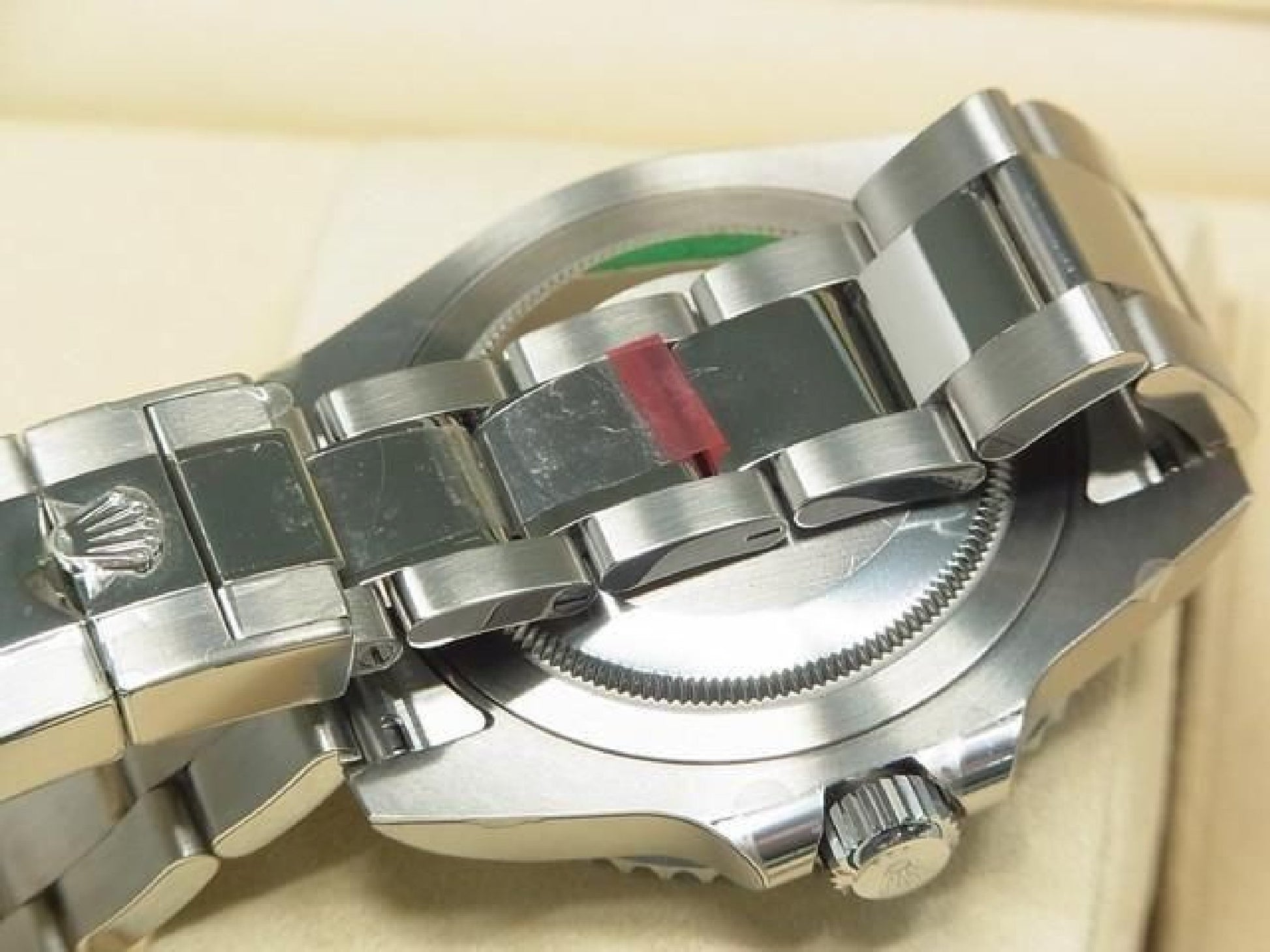 ROLEX GMT MasterII blå sort bezel 116710BLNR Oyster-armbånd beskyttende segl ubrugt Herre 191616105 hannari-shop