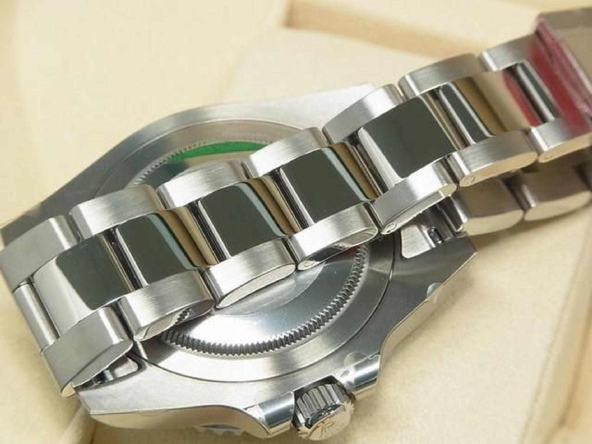 ROLEX GMT MasterII blå sort bezel 116710BLNR Oyster-armbånd beskyttende segl ubrugt Herre 191616105 hannari-shop