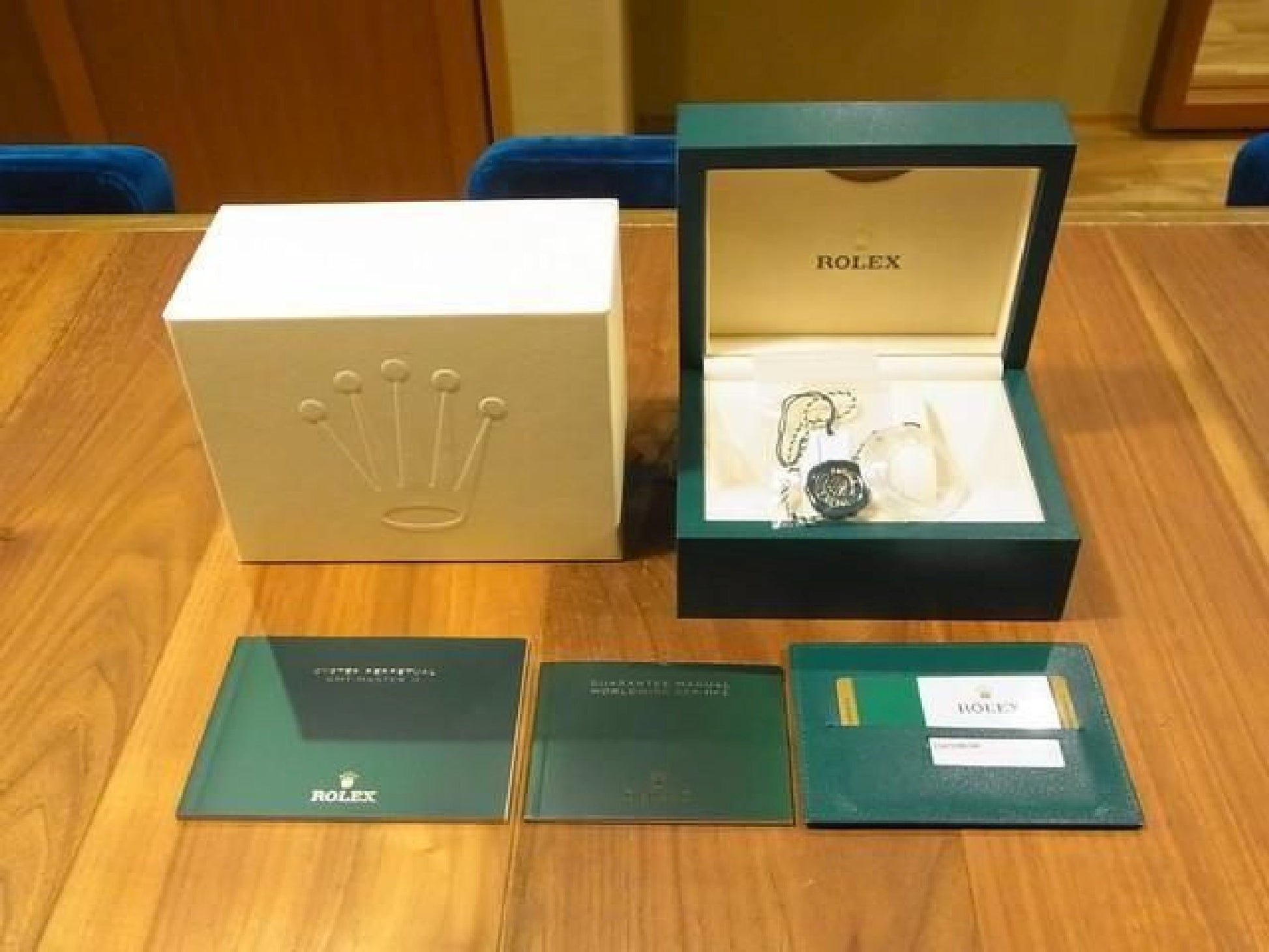 ROLEX GMT MasterII blå sort bezel 116710BLNR Oyster-armbånd beskyttende segl ubrugt Herre 191616105 hannari-shop