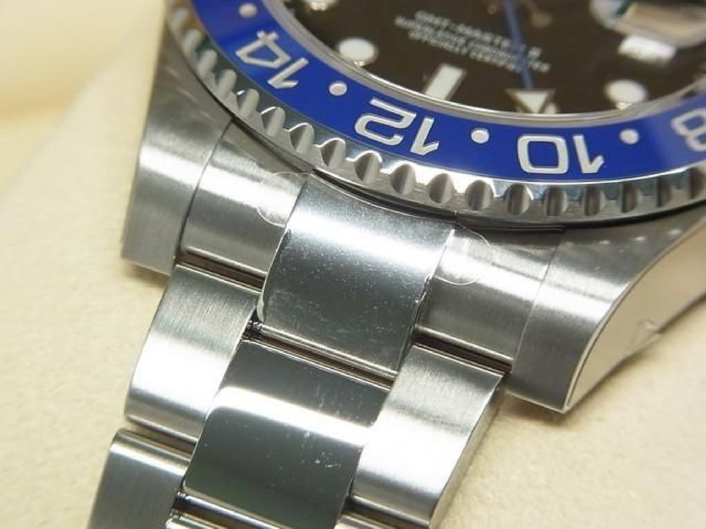 ROLEX GMT MasterII blå sort bezel 116710BLNR Oyster-armbånd beskyttende segl ubrugt Herre 191616105 hannari-shop
