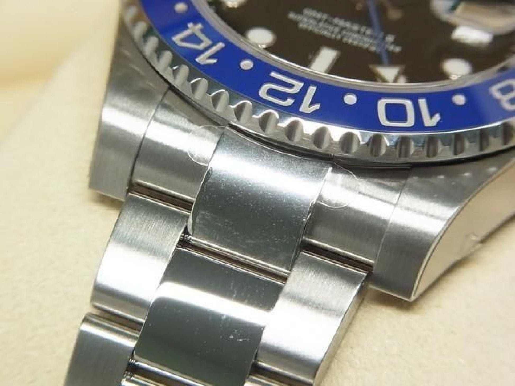 ROLEX GMT MasterII blå sort bezel 116710BLNR Oyster-armbånd beskyttende segl ubrugt Herre 191616105 hannari-shop