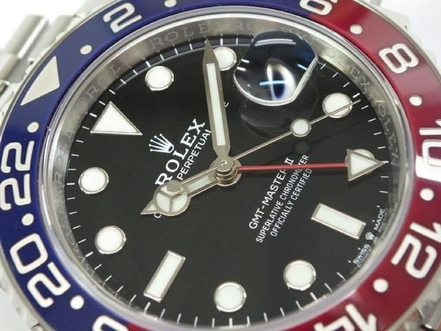 ROLEX GMT MasterII lunette rouge et bleue Bracelet Jubilee 126710BLRO '22 acheté Homme 191676704 hannari-shop