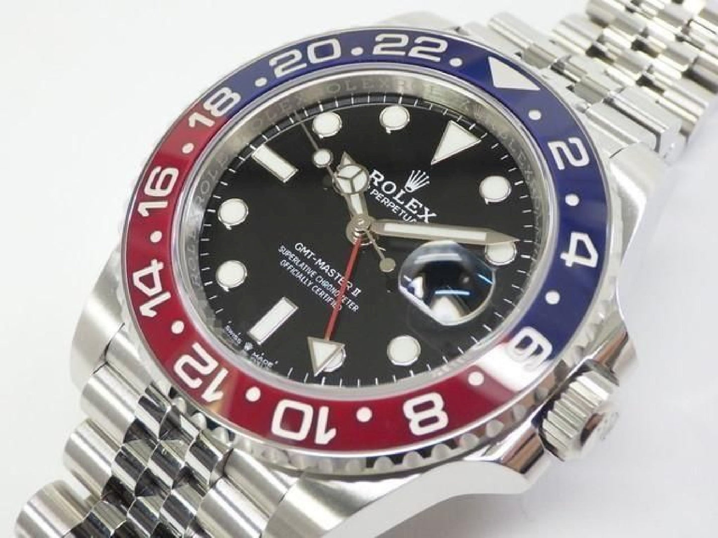 ROLEX GMT MasterII lunette rouge et bleue Bracelet Jubilee 126710BLRO '22 acheté Homme 191676704 hannari-shop