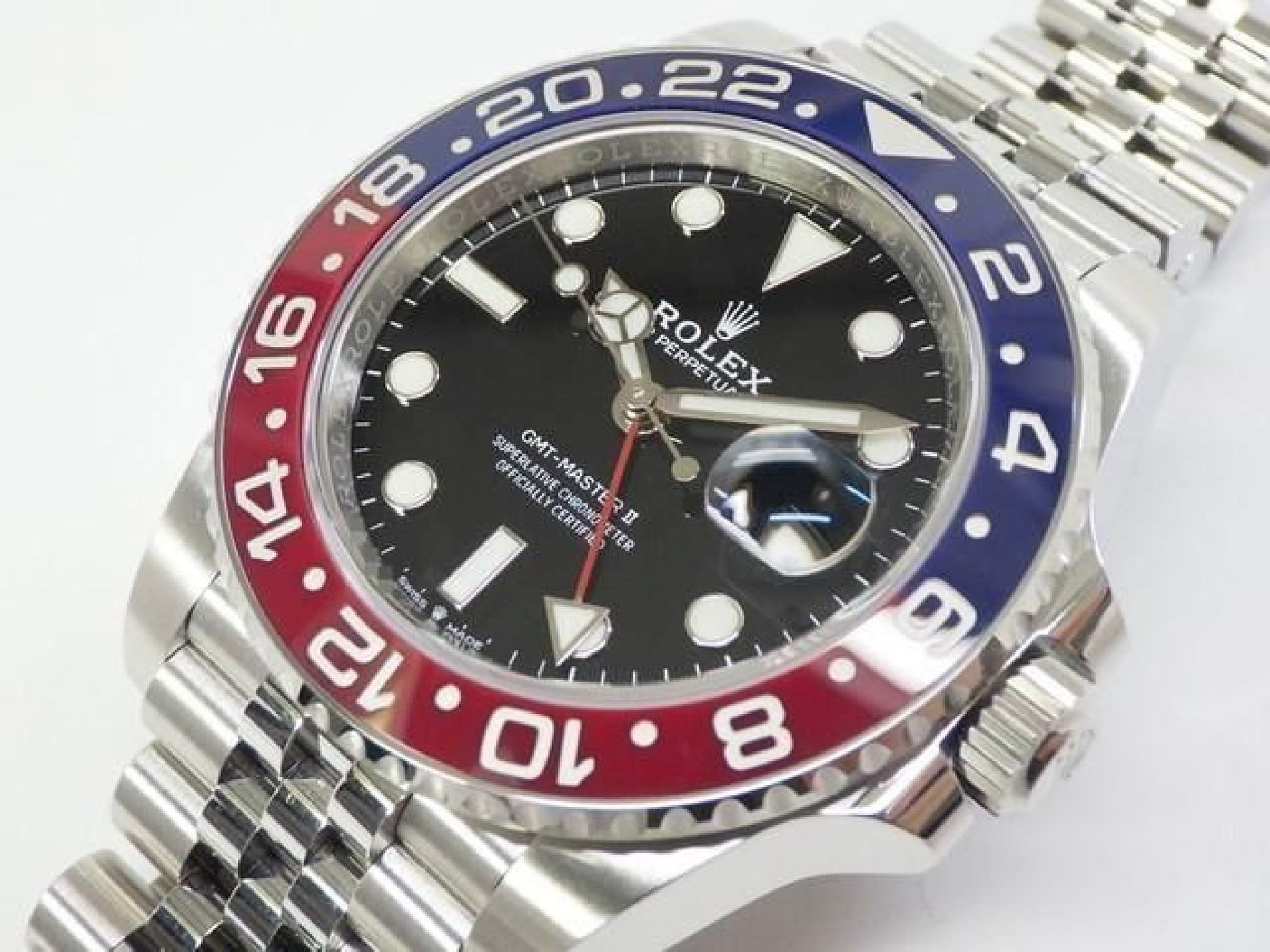 ROLEX GMT MasterII lunette rouge et bleue Bracelet Jubilee 126710BLRO '22 acheté Homme 191676704 hannari-shop