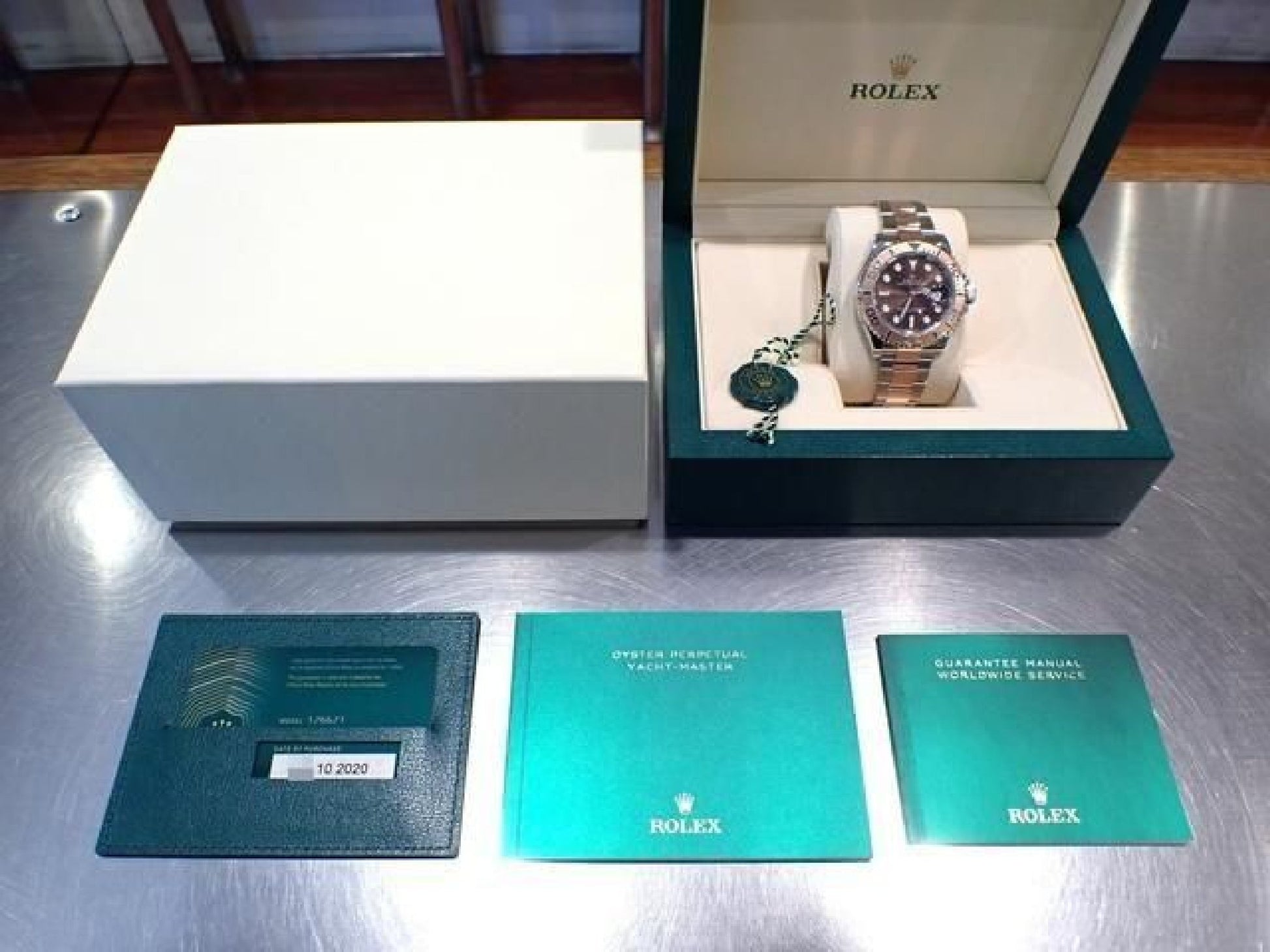 ROLEX YACHT-MASTER 40 combinazione SS x Oro Everose Quadrante Cioccolato Ref.126621 '20 Uomo 191679390 hannari-shop