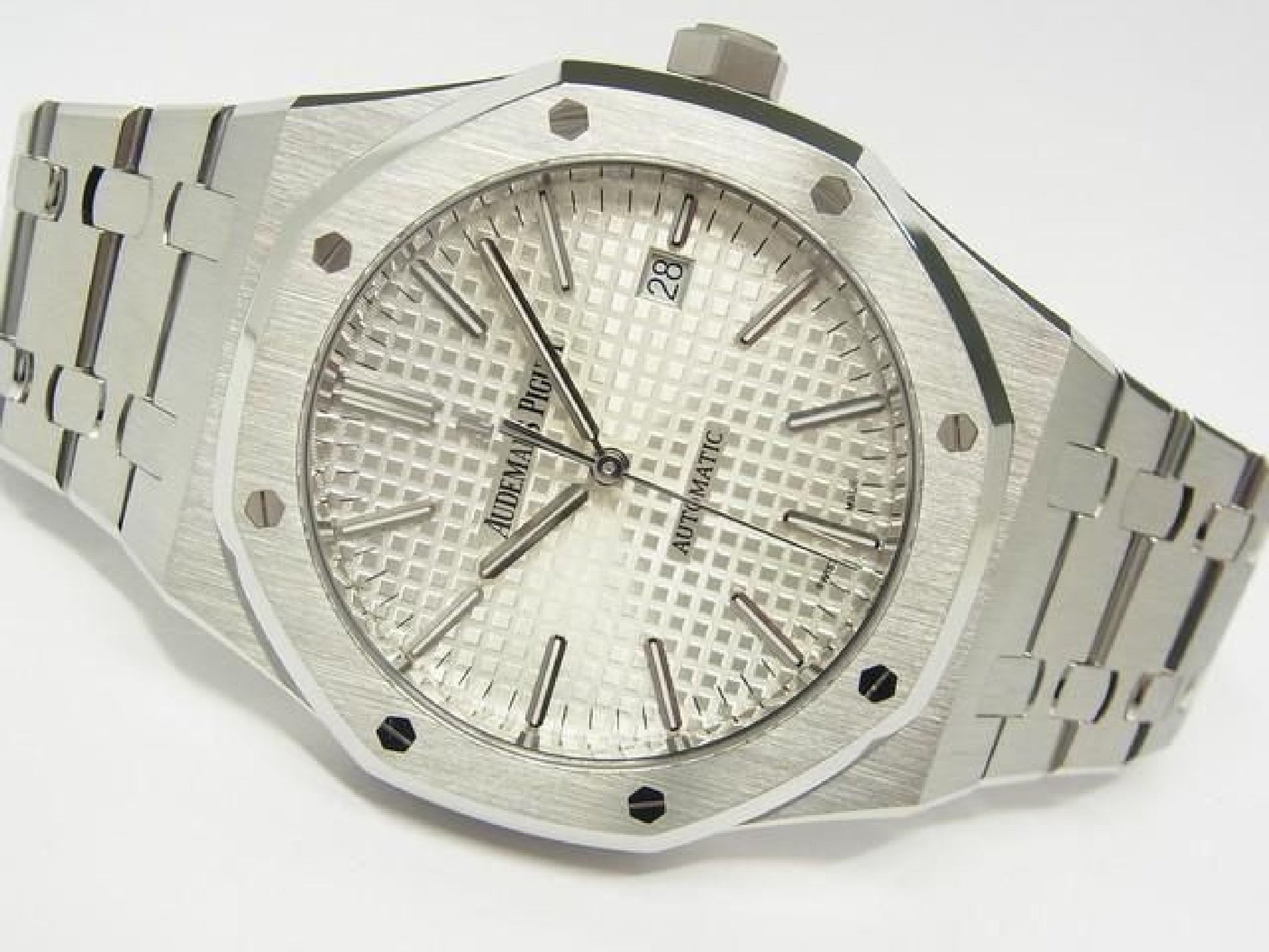AUDEMARS PIGUET Royal Oak Automatic 41 MM sølvskive 15400ST Herre 191707786 hannari-shop