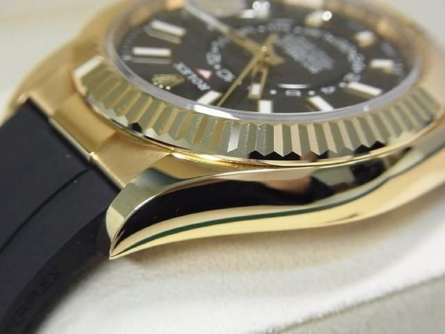 ROLEX Sky-Dweller 18KYG cadran noir 326238 Homme 191758815 hannari-shop