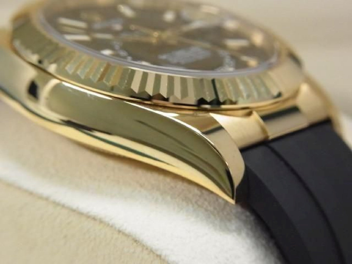 ROLEX Sky-Dweller 18KYG cadran noir 326238 Homme 191758815 hannari-shop