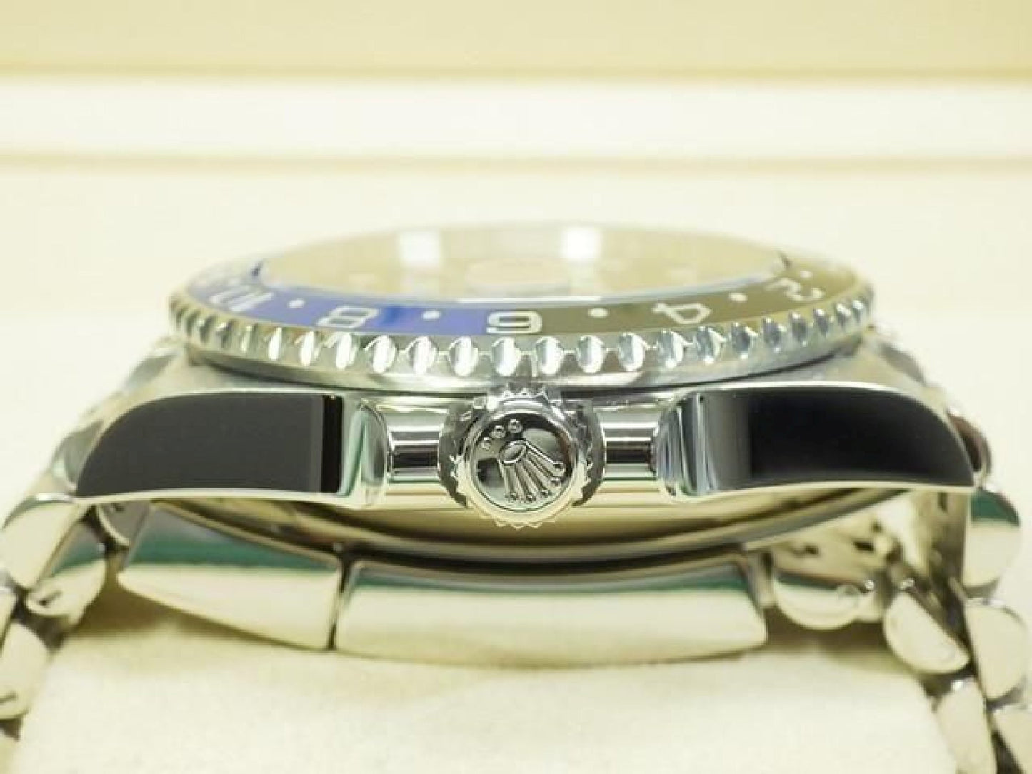 ROLEX GMT MasterII blauwe zwarte lunette Ref.126710BLNR Jubilee armband Heren 191797715 hannari-shop