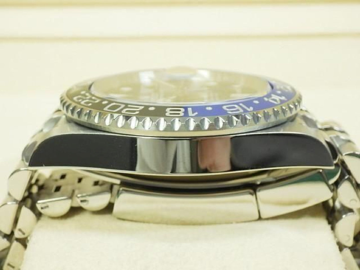 ROLEX GMT MasterII blauwe zwarte lunette Ref.126710BLNR Jubilee armband Heren 191797715 hannari-shop