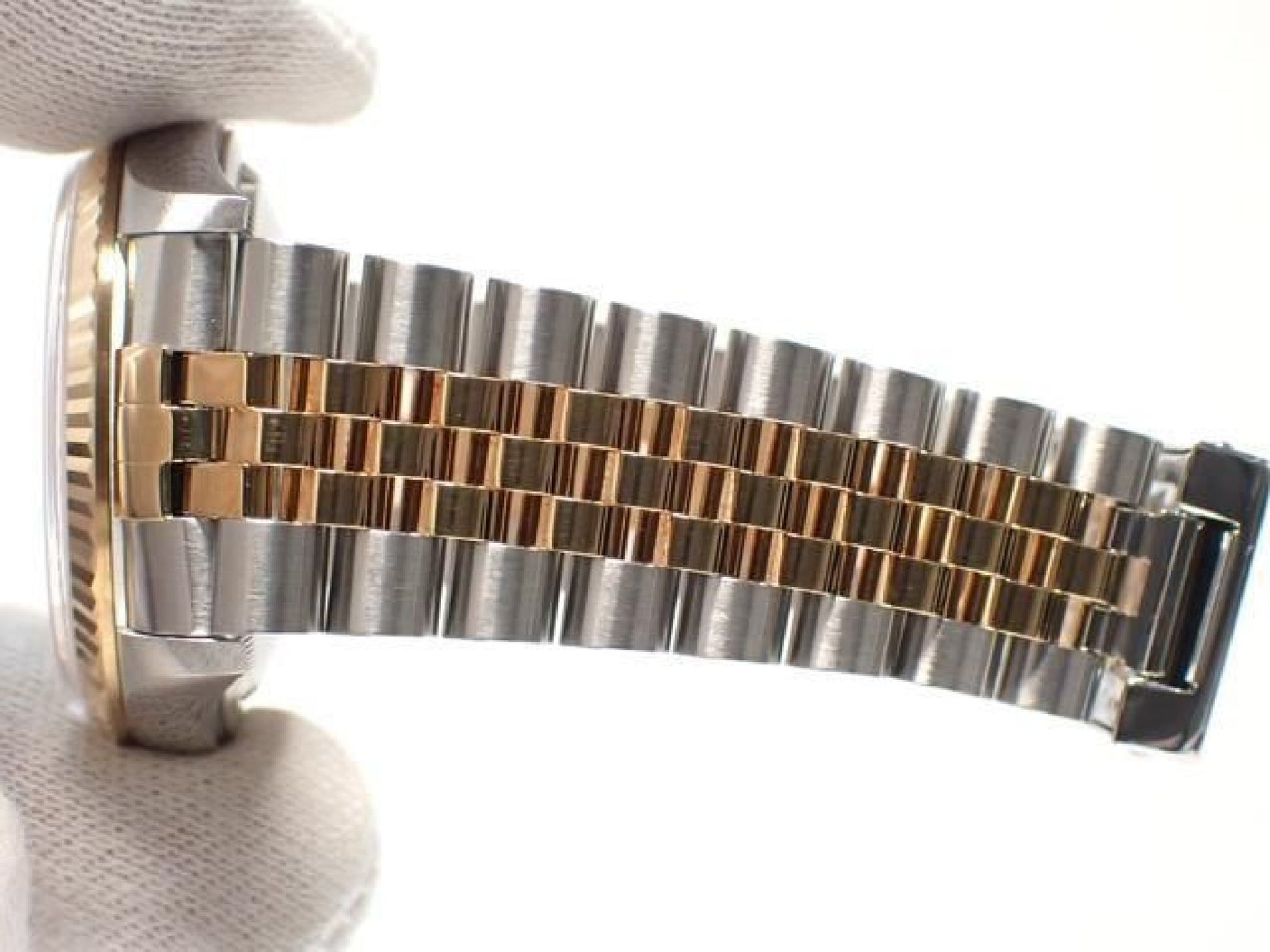 ROLEX Datejust combination 16233NR white Shell Roman Mens 191837489 hannari-shop