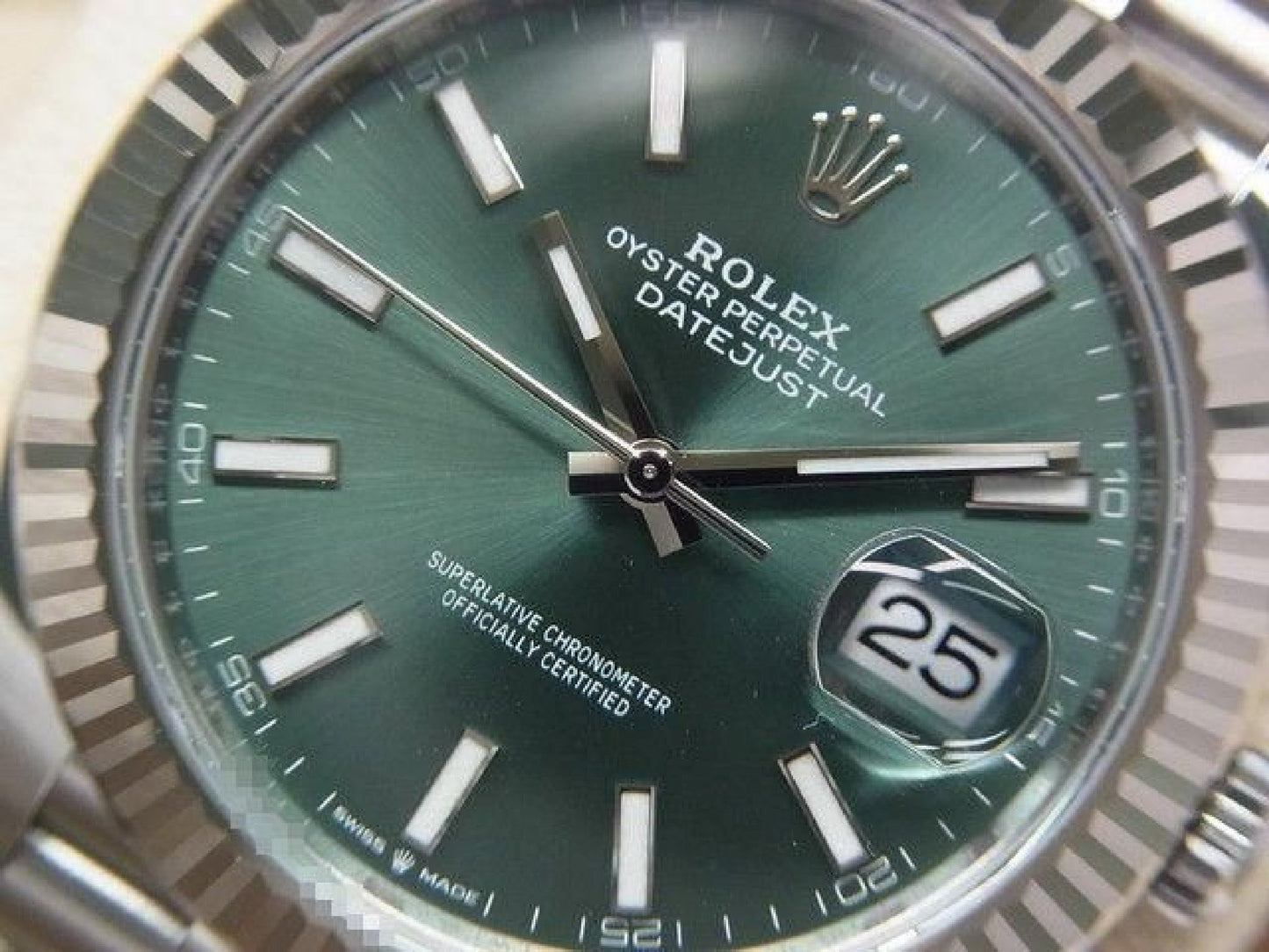 ROLEX Datejust 41 mint-green Dial 126334 Jubilee Bracelet Mens 191858255 hannari-shop
