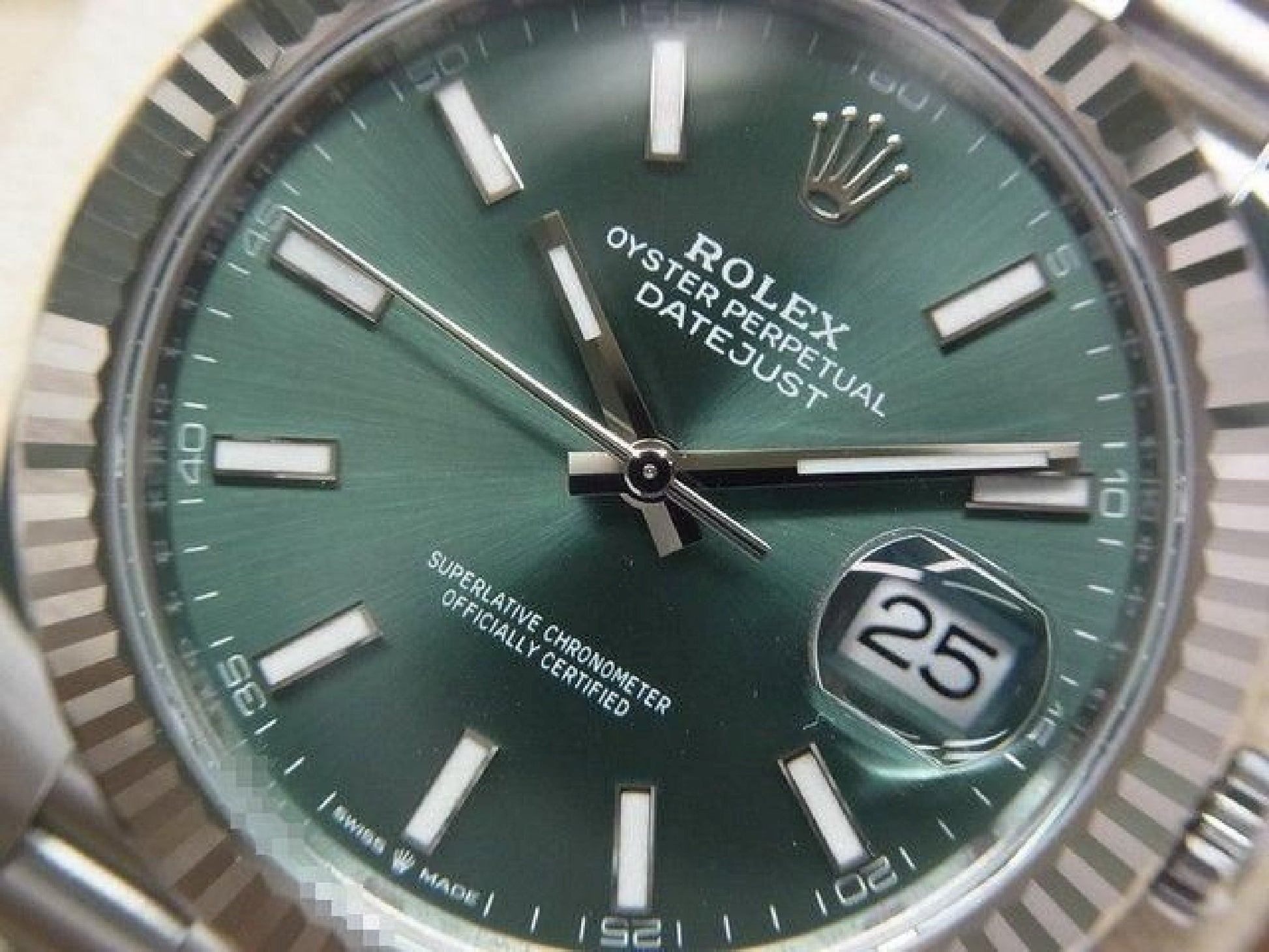 ROLEX Datejust 41 mint-green Dial 126334 Jubilee Bracelet Mens 191858255 hannari-shop
