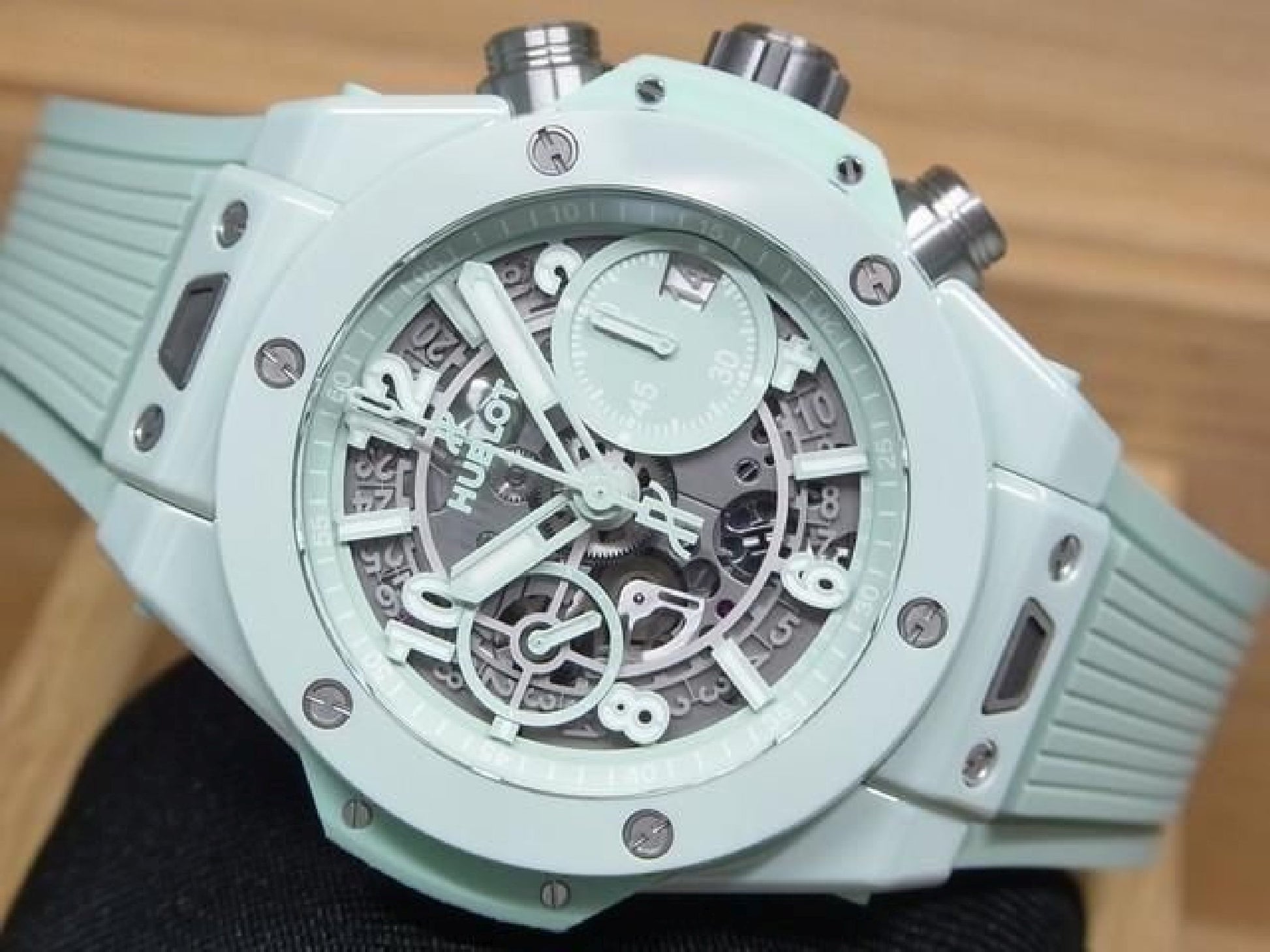 HUBLOT Big Bang Unico mintgrøn keramik 42 MM 441.GS.5221.RX Herre 191858546 hannari-shop