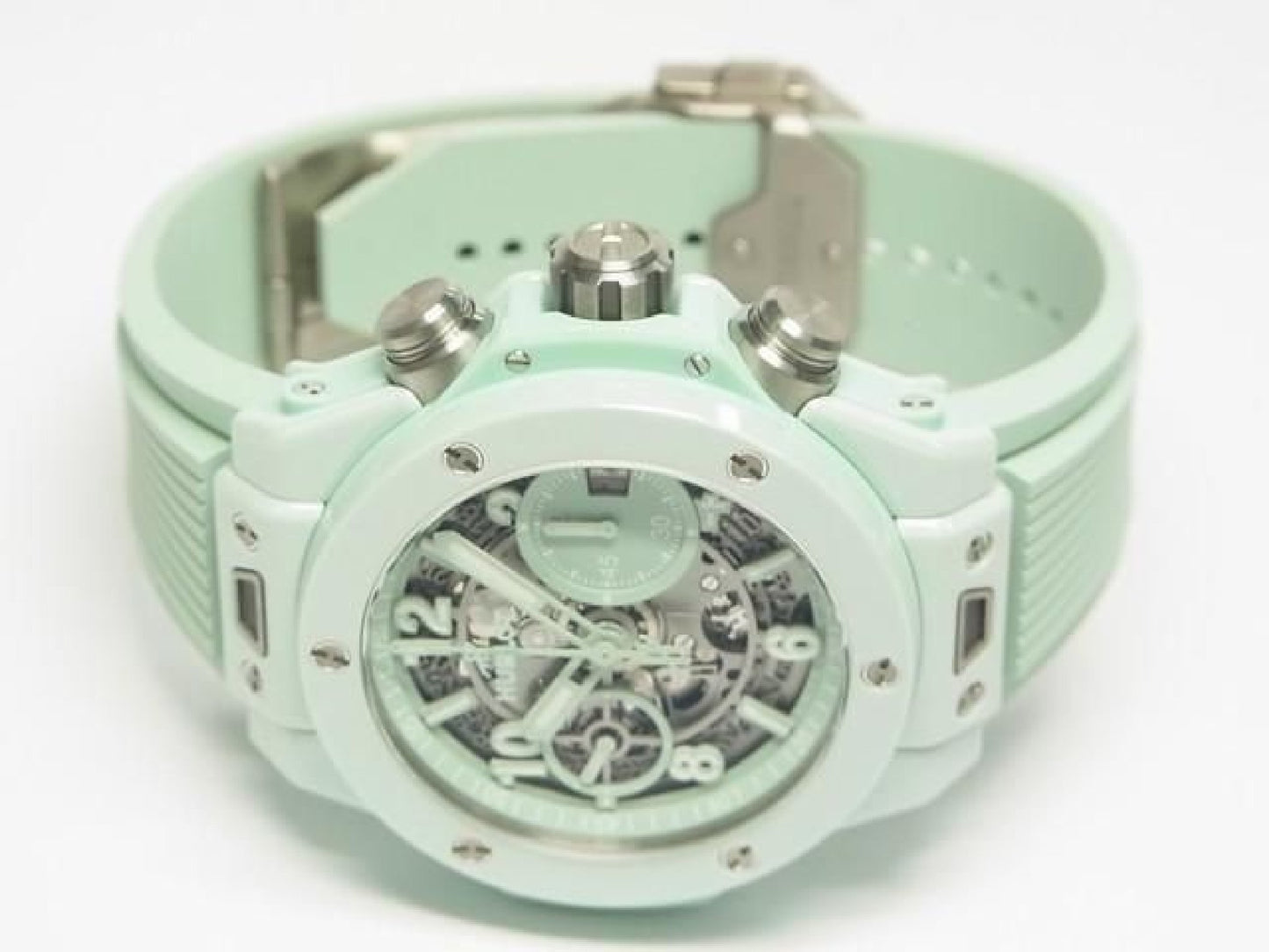 HUBLOT Big Bang Unico mintgrøn keramik 42 MM 441.GS.5221.RX Herre 191858546 hannari-shop