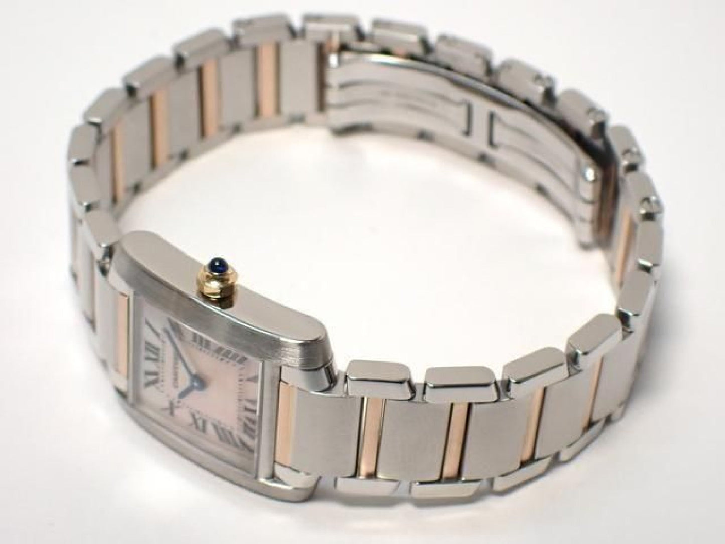 CARTIER Womens Tank Francaise SM PG combination W51027Q4 '04 Womens 192049839 hannari-shop