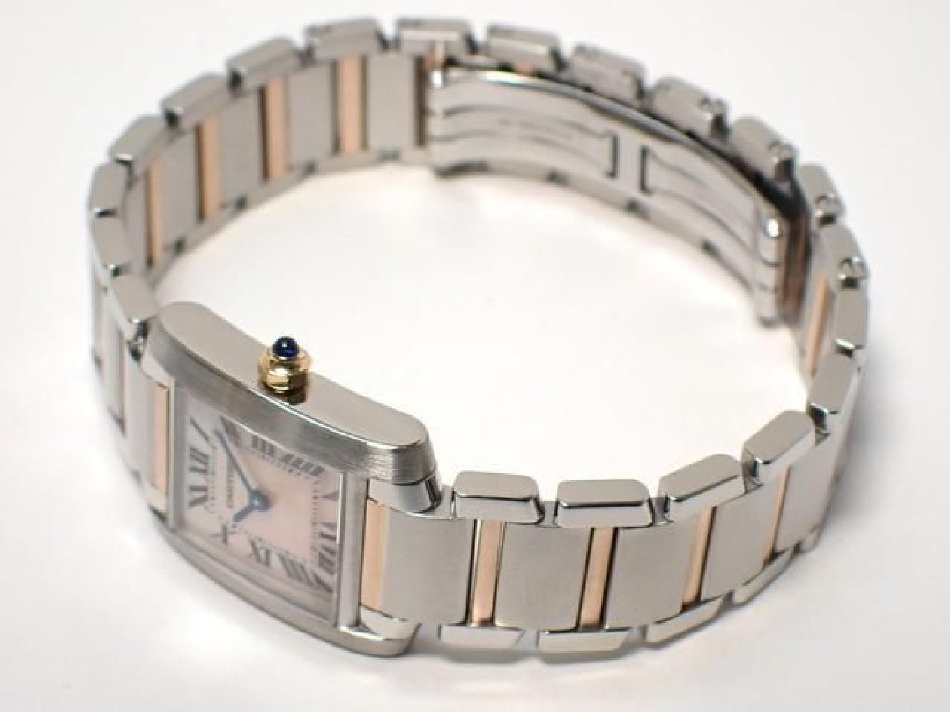 CARTIER Womens Tank Francaise SM PG combination W51027Q4 '04 Womens 192049839 hannari-shop