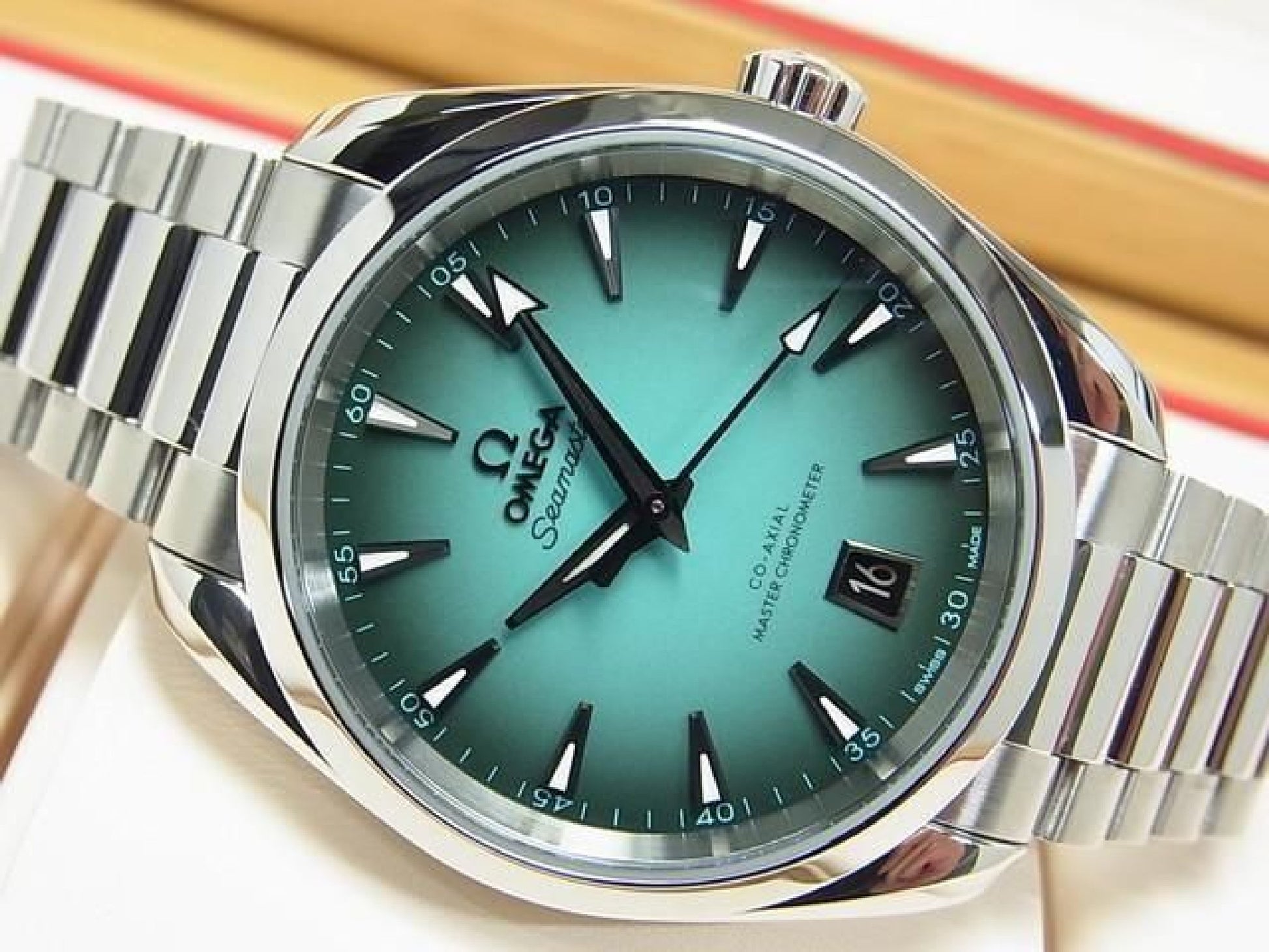 OMEGA SEA MASTER AquaTerra 150M 38 MM turkis Herre 192109820 hannari-shop