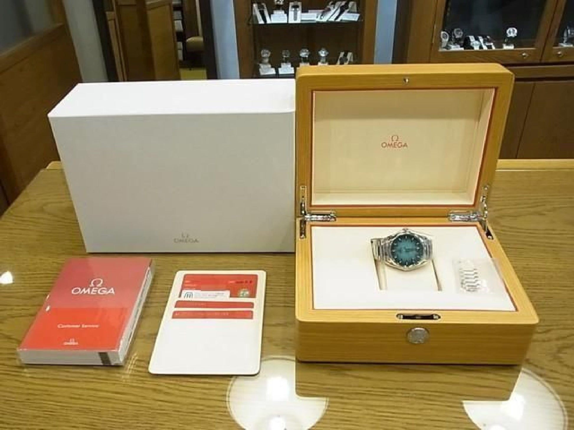 OMEGA SEA MASTER AquaTerra 150M 38 MM turkis Herre 192109820 hannari-shop