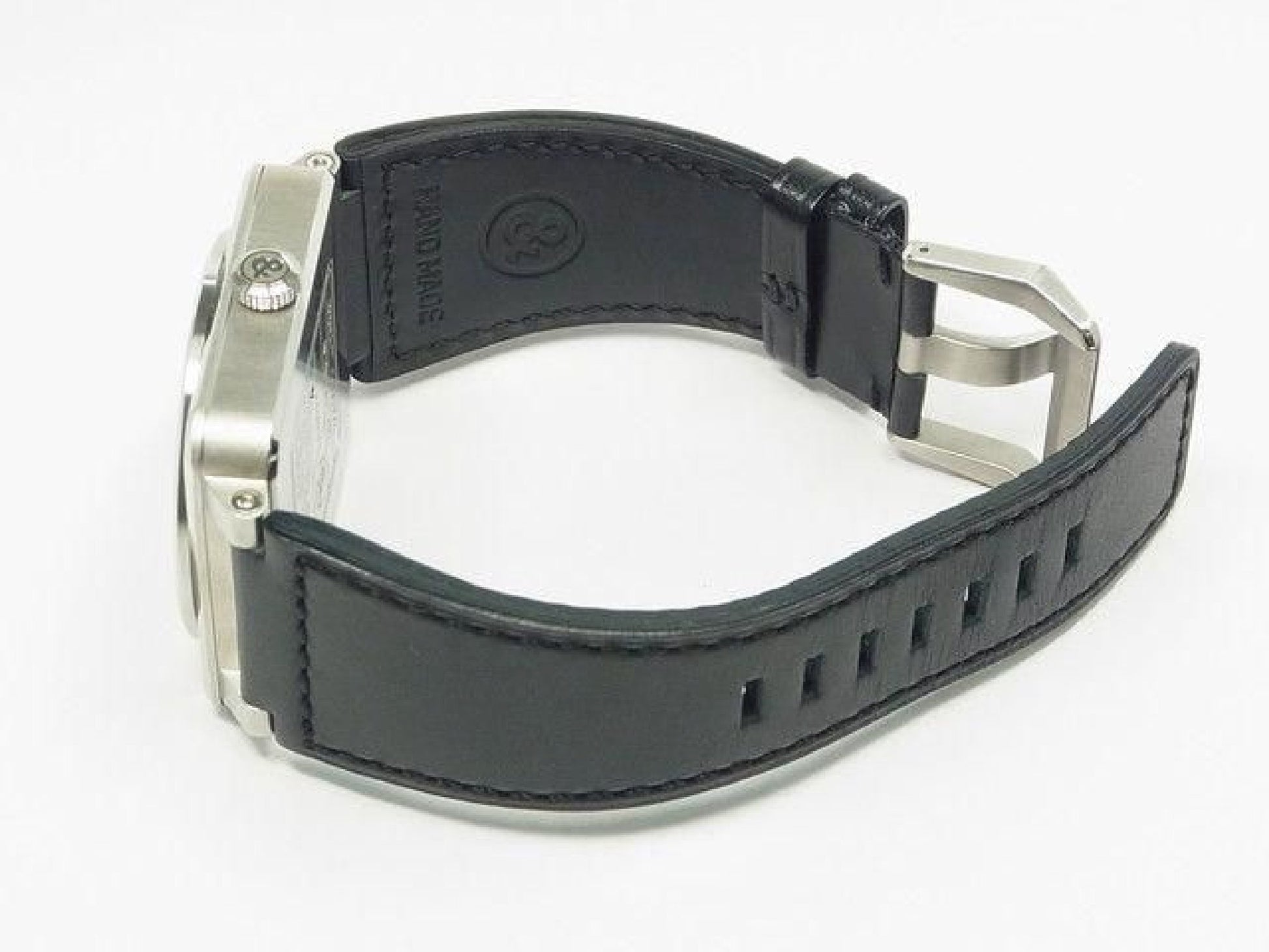 BELL & ROSS BR03-97 Reserve de Marche BR0397-BL-SI/SCA Authentieke goederen Heren 192234983 hannari-shop