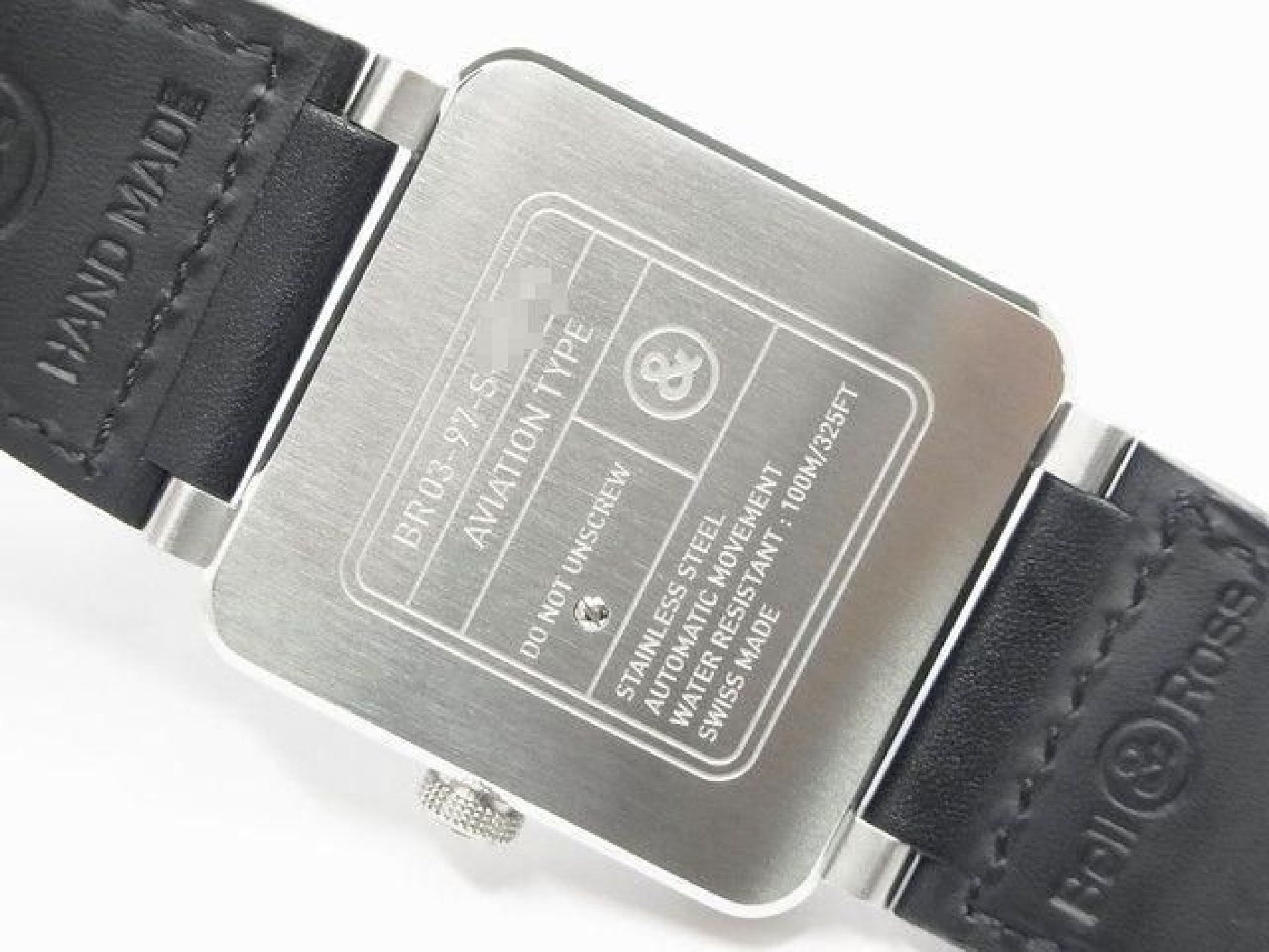 BELL & ROSS BR03-97 Reserve de Marche BR0397-BL-SI/SCA Authentieke goederen Heren 192234983 hannari-shop