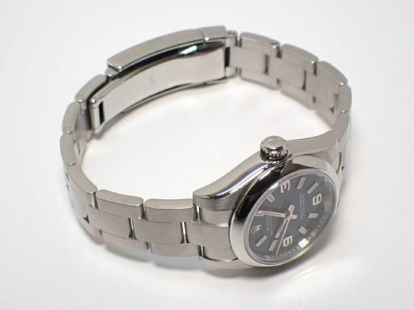 ROLEX Oyster PERPETUAL Blue Index Dial 3 6 9 176200 '16 Mens 192316903 hannari-shop