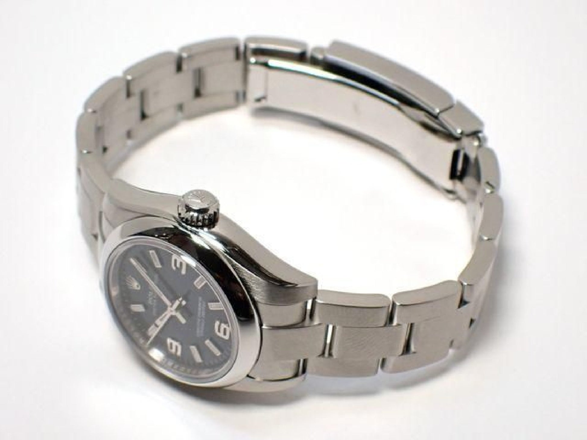 ROLEX Oyster PERPETUAL Blue Index Dial 3 6 9 176200 '16 Mens 192316903 hannari-shop