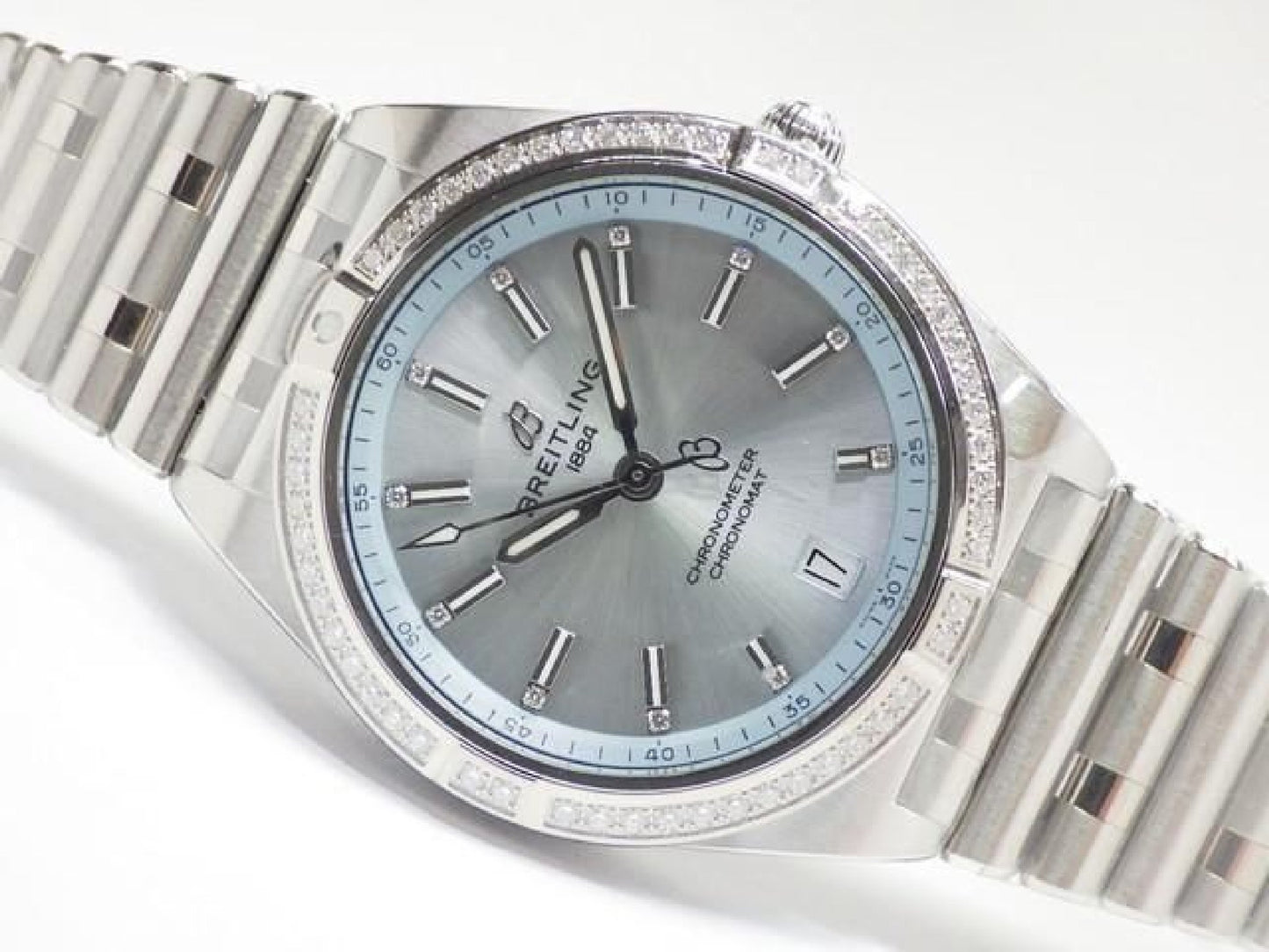 BREITLING Chrono Mat Automatic 36 Cadran bleu glace G10380591C1G1 Homme 192398303 hannari-shop