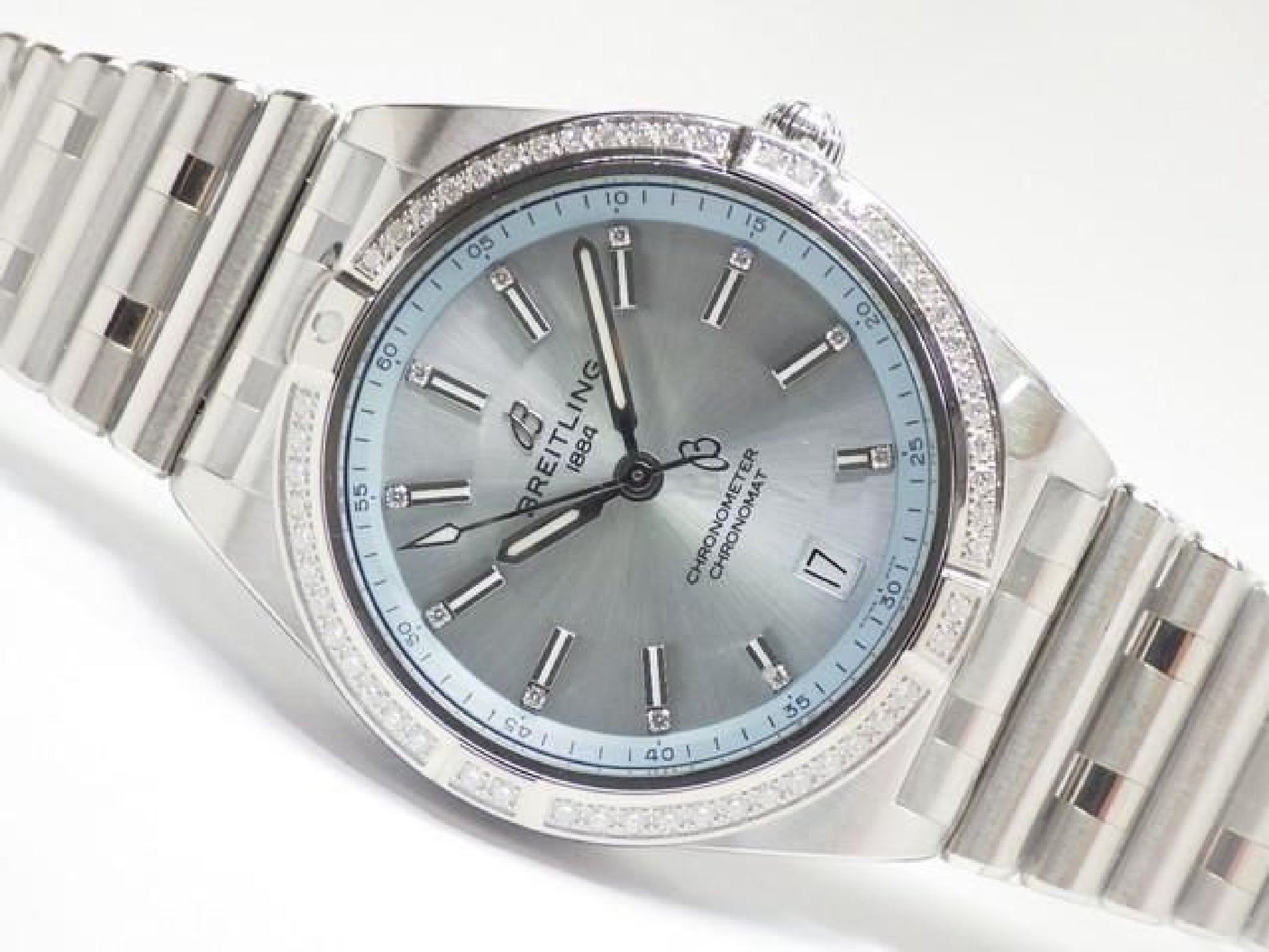 BREITLING Chrono Mat Automatic 36 Cadran bleu glace G10380591C1G1 Homme 192398303 hannari-shop