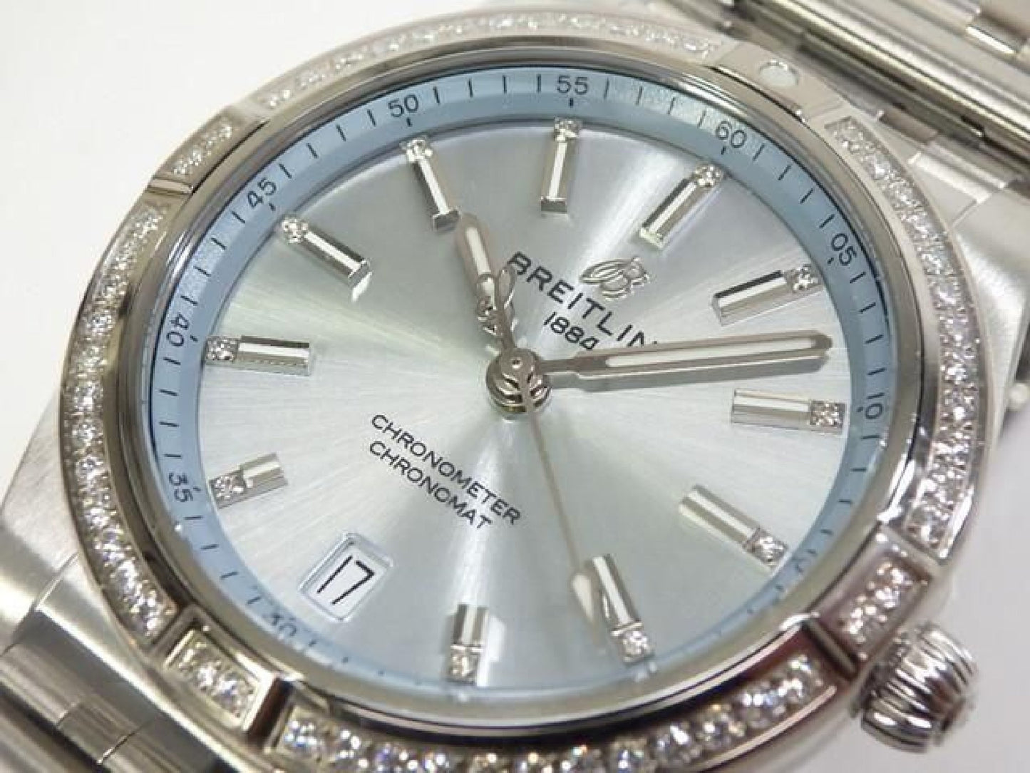 BREITLING Chrono Mat Automatic 36 Cadran bleu glace G10380591C1G1 Homme 192398303 hannari-shop