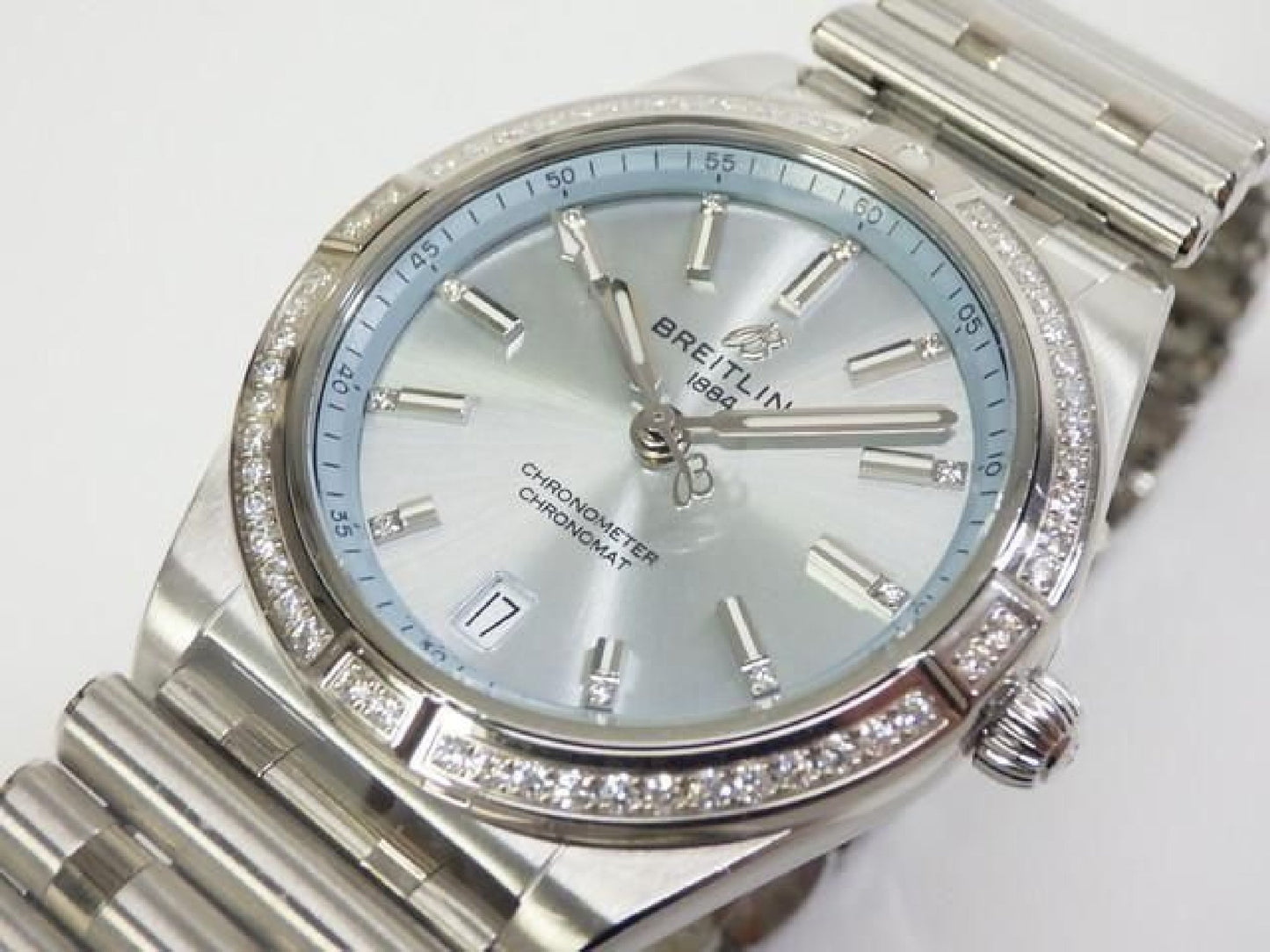 BREITLING Chrono Mat Automatic 36 Cadran bleu glace G10380591C1G1 Homme 192398303 hannari-shop