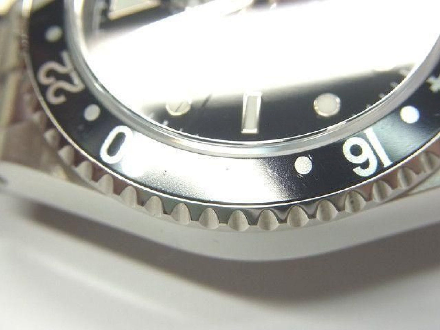ROLEX GMT MasterII zwarte lunette 16710 P-serie Heren 192410766 hannari-shop