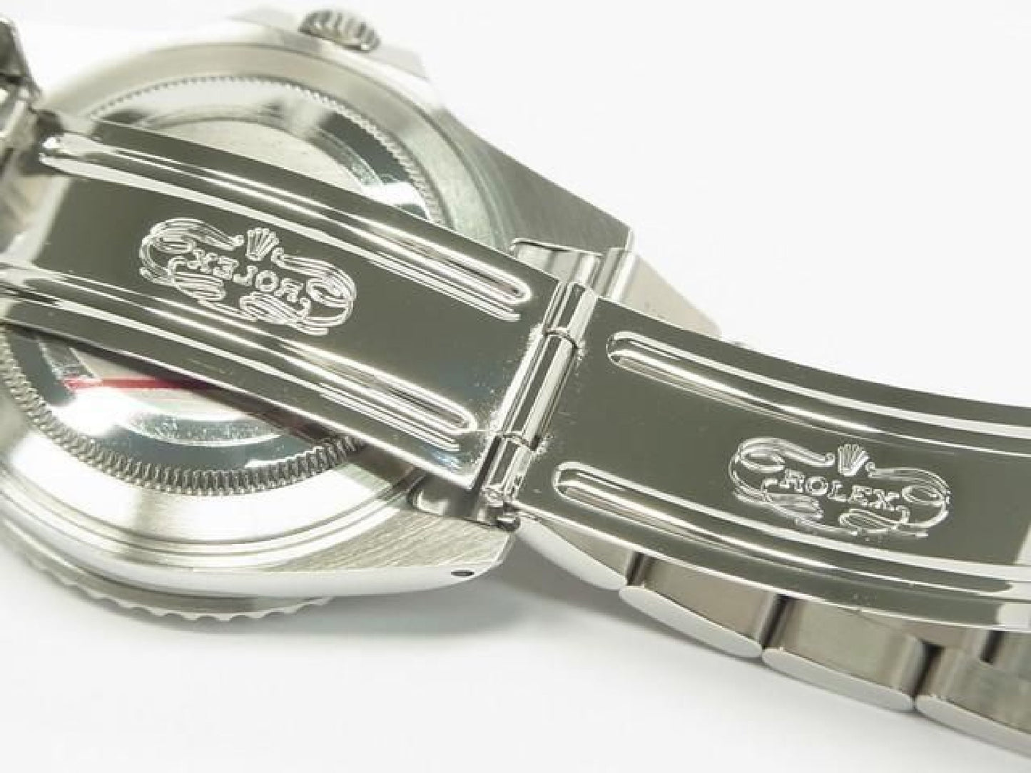 ROLEX GMT MasterII zwarte lunette 16710 P-serie Heren 192410766 hannari-shop