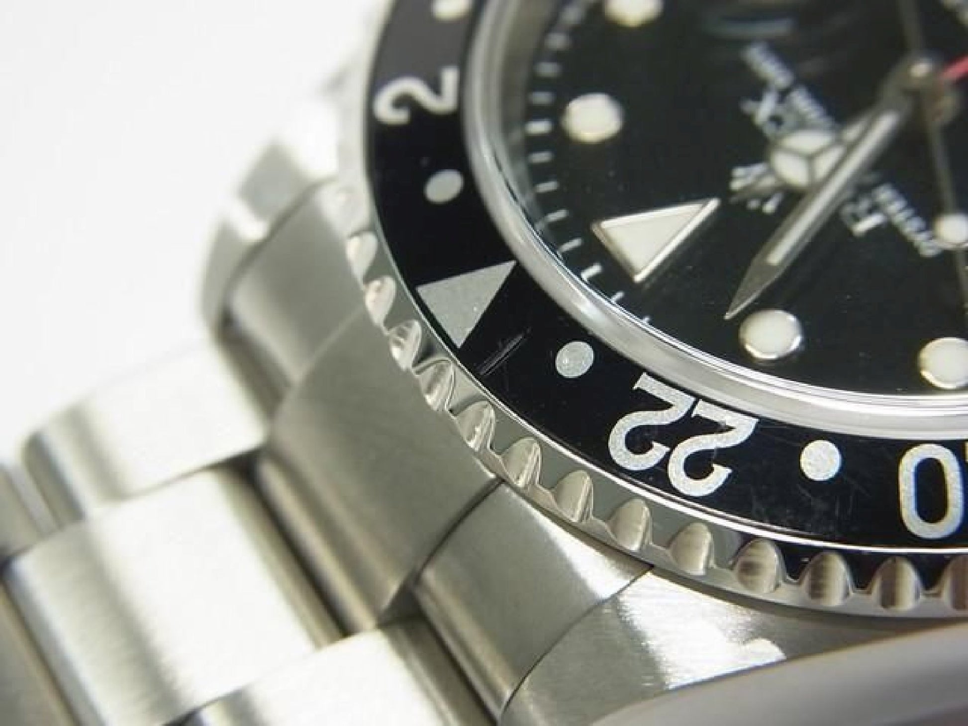 ROLEX GMT MasterII zwarte lunette 16710 P-serie Heren 192410766 hannari-shop