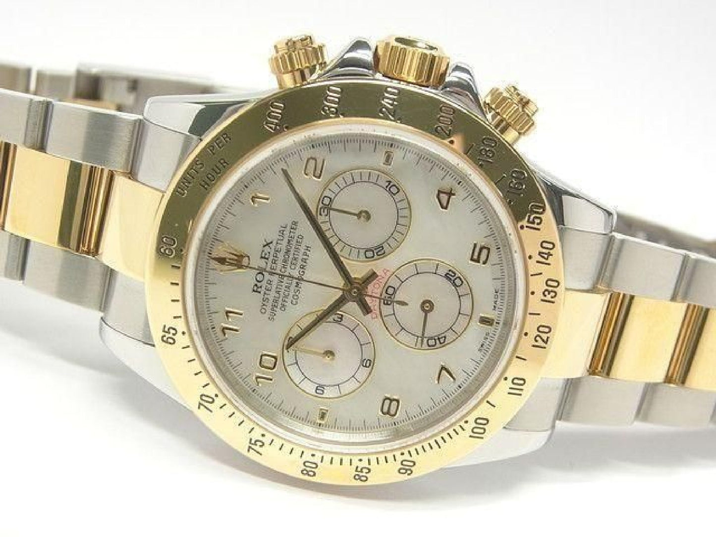 ROLEX Daytona SS xYG combinatie wit Shell 116523 Y serie Heren 192416387 hannari-shop