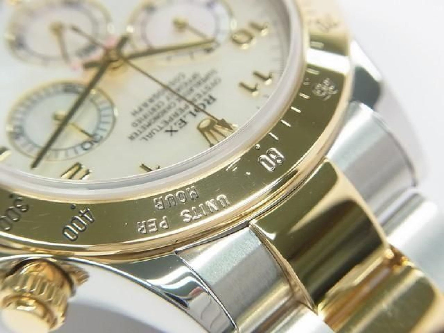 ROLEX Daytona SS xYG combinatie wit Shell 116523 Y serie Heren 192416387 hannari-shop
