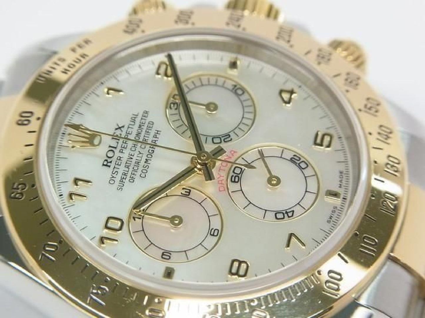 ROLEX Daytona SS xYG combinatie wit Shell 116523 Y serie Heren 192416387 hannari-shop