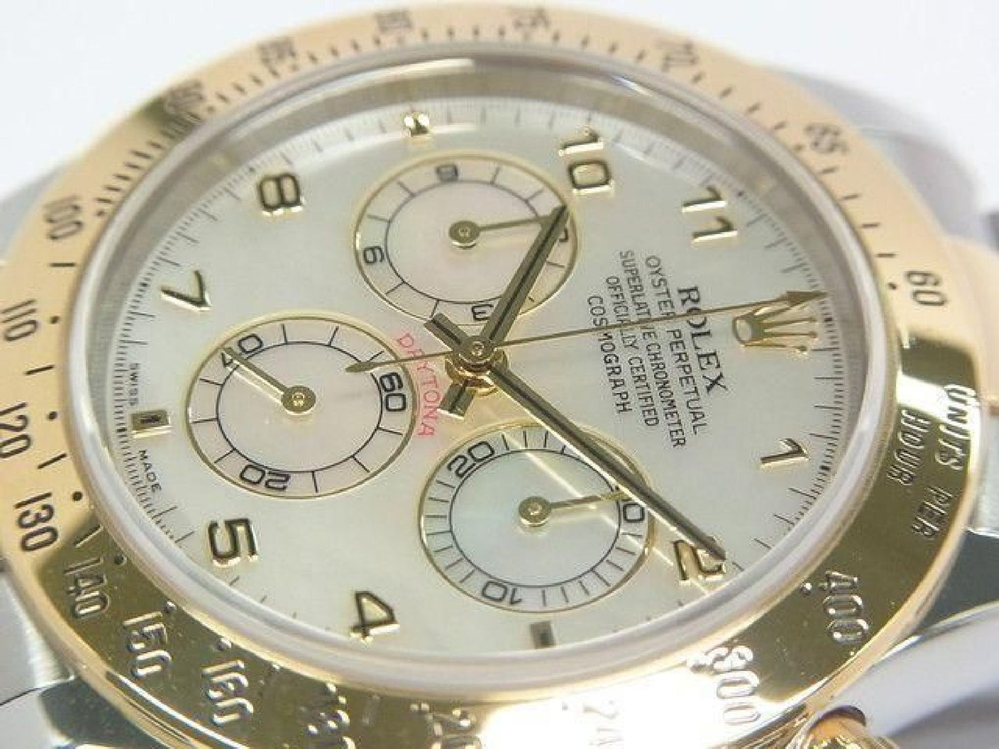 ROLEX Daytona SS xYG combinatie wit Shell 116523 Y serie Heren 192416387 hannari-shop