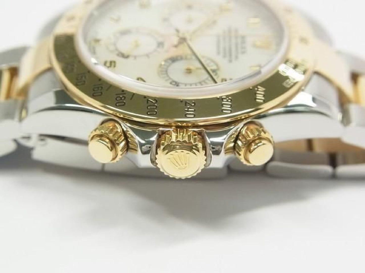 ROLEX Daytona SS xYG combinatie wit Shell 116523 Y serie Heren 192416387 hannari-shop
