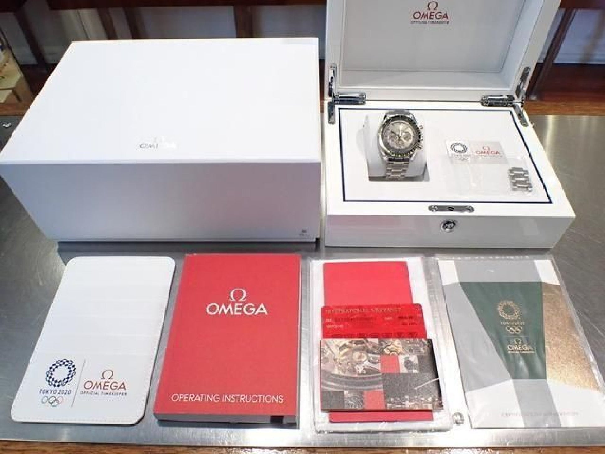 OMEGA Speedmaster Tokyo2020 limited edition SS x Sedna guld '19 Herre 192438151 hannari-shop